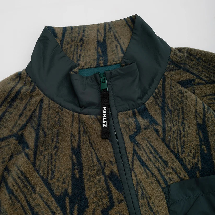 Parlez Duke Fleece Jacket Olive Green