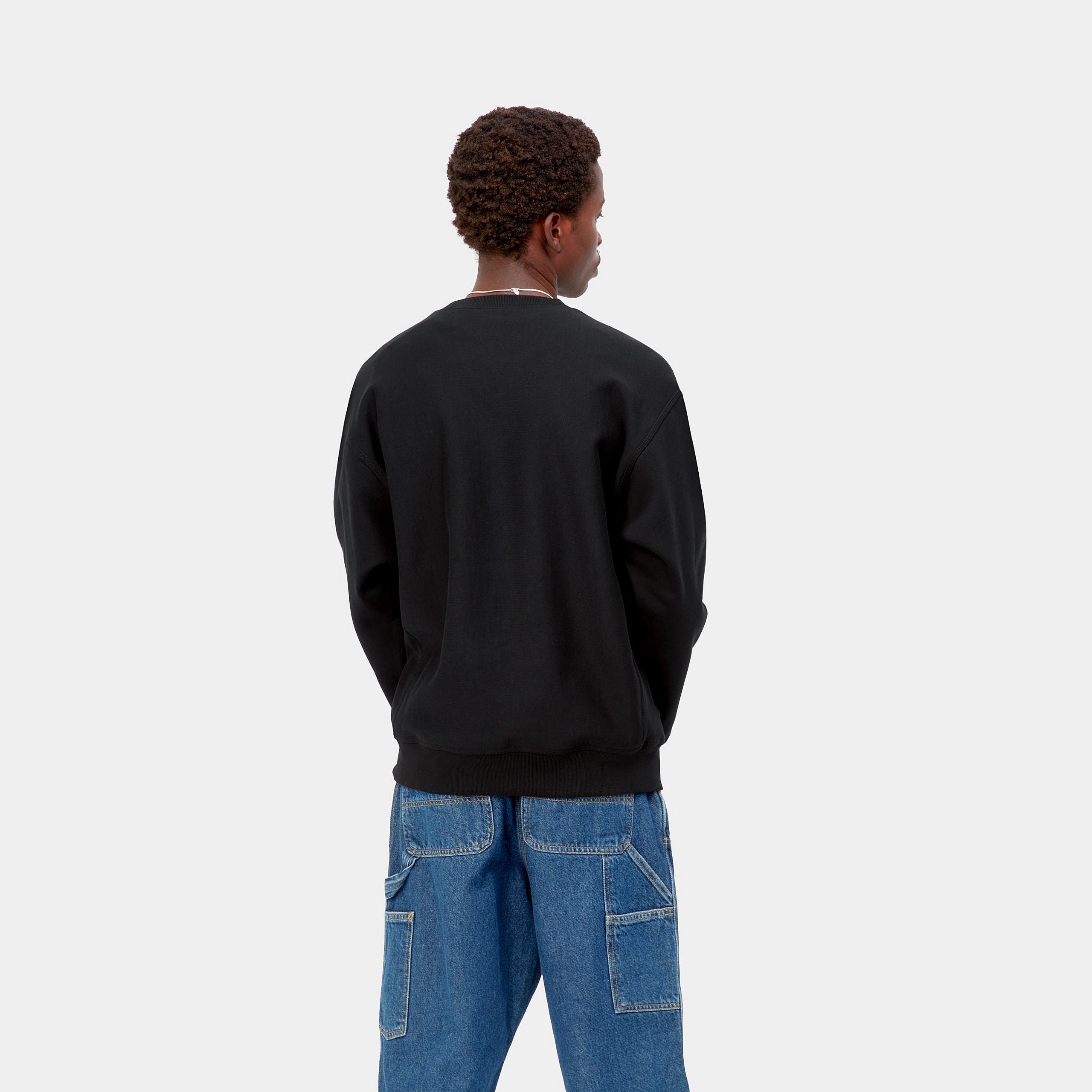 Carhartt WIP American Script Sweat in Black