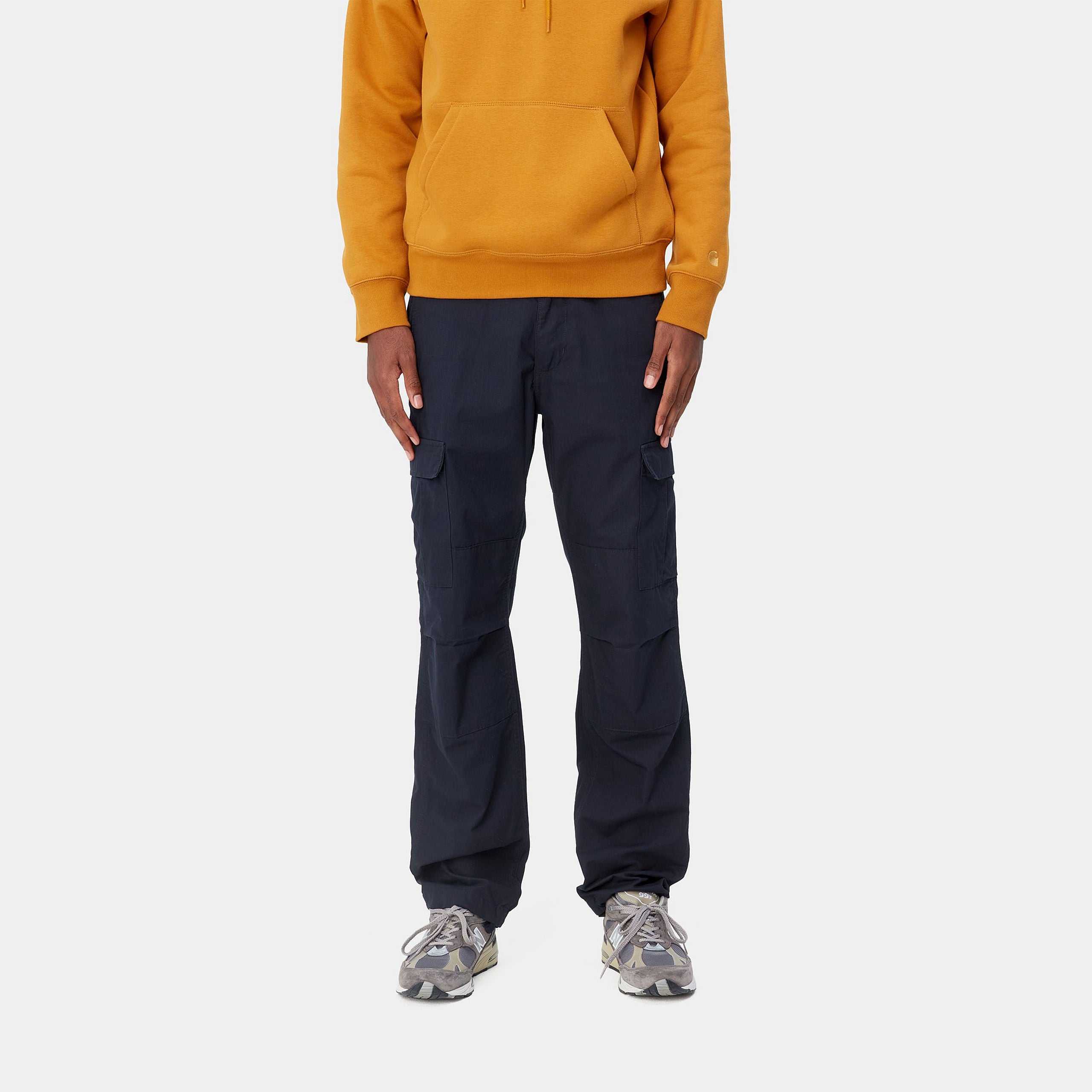 Carhartt WIP Aviation Cargo Pant Cotton Columbia Dark Navy (Rinsed)