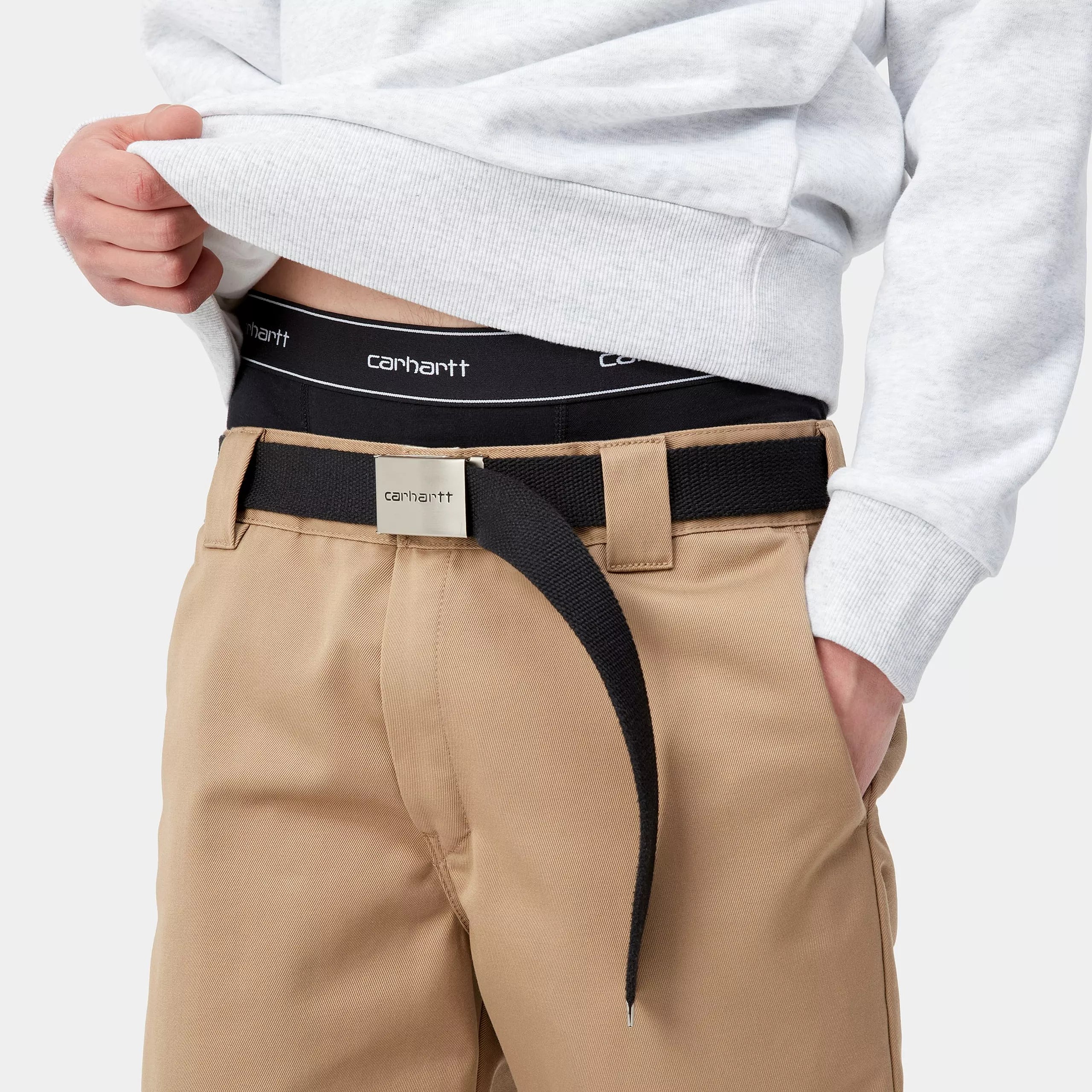 Carhartt WIP Twin Pack Cotton Trunk Boxer Shorts Black