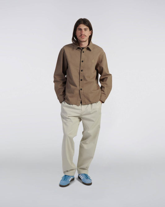 Edwin Sebastian Garment Dyed Denim Overshirt Shitake