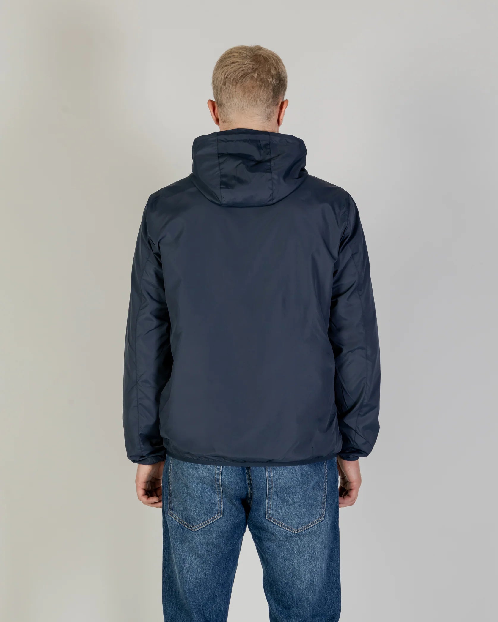 Aquascutum Reversible Hooded Sailor Jacket Navy/Check
