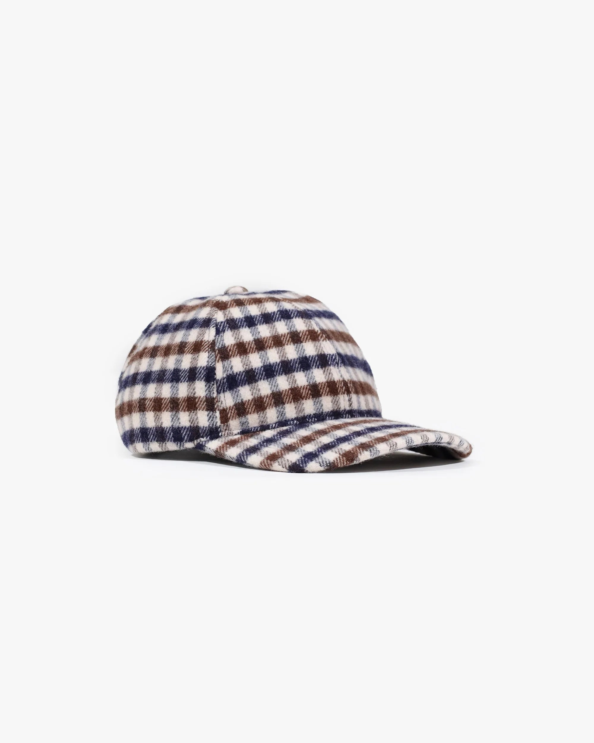 Aquascutum Active Water Repellent Wool Baseball Cap Club Check