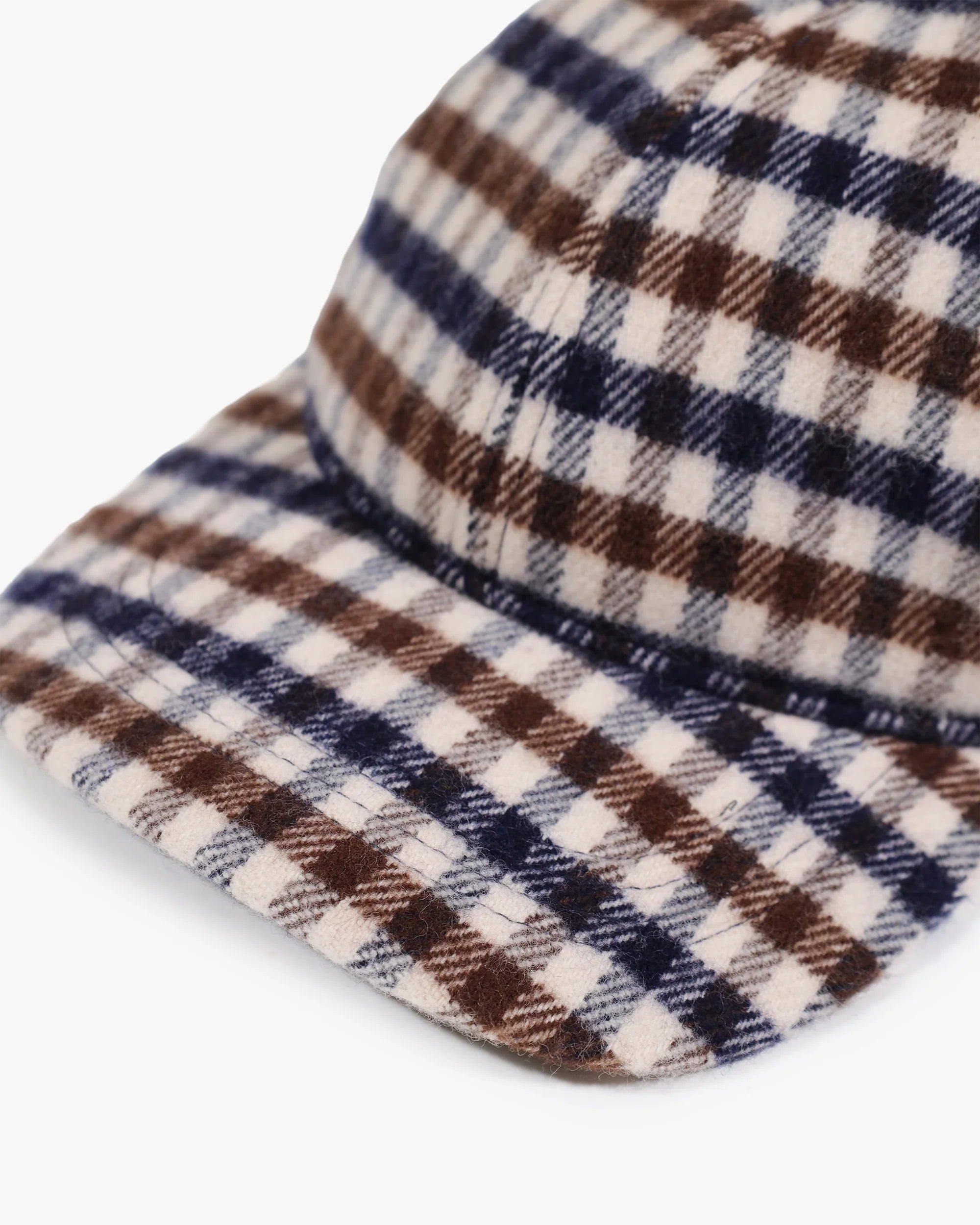 Aquascutum Active Water Repellent Wool Baseball Cap Club Check