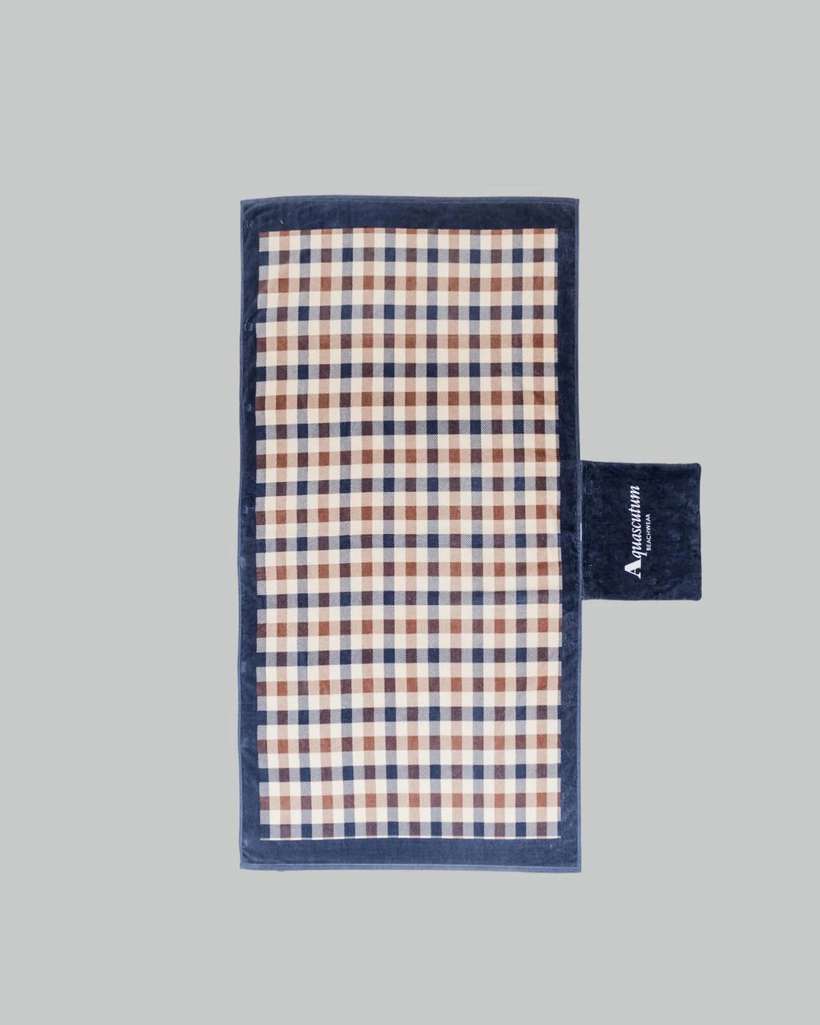 Aquascutum Iconic Check Packable Beach Towel