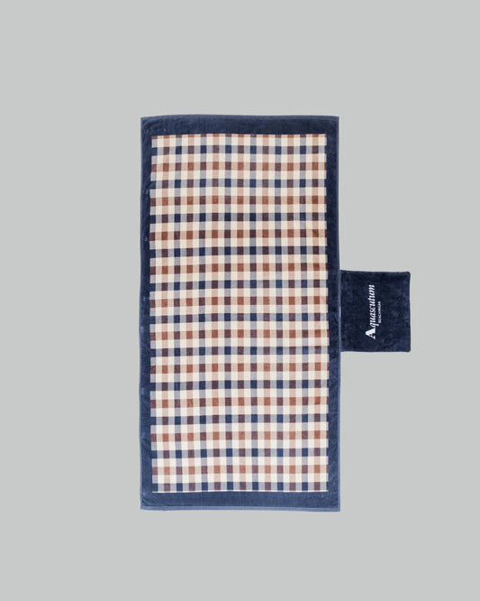 Aquascutum Iconic Check Packable Beach Towel