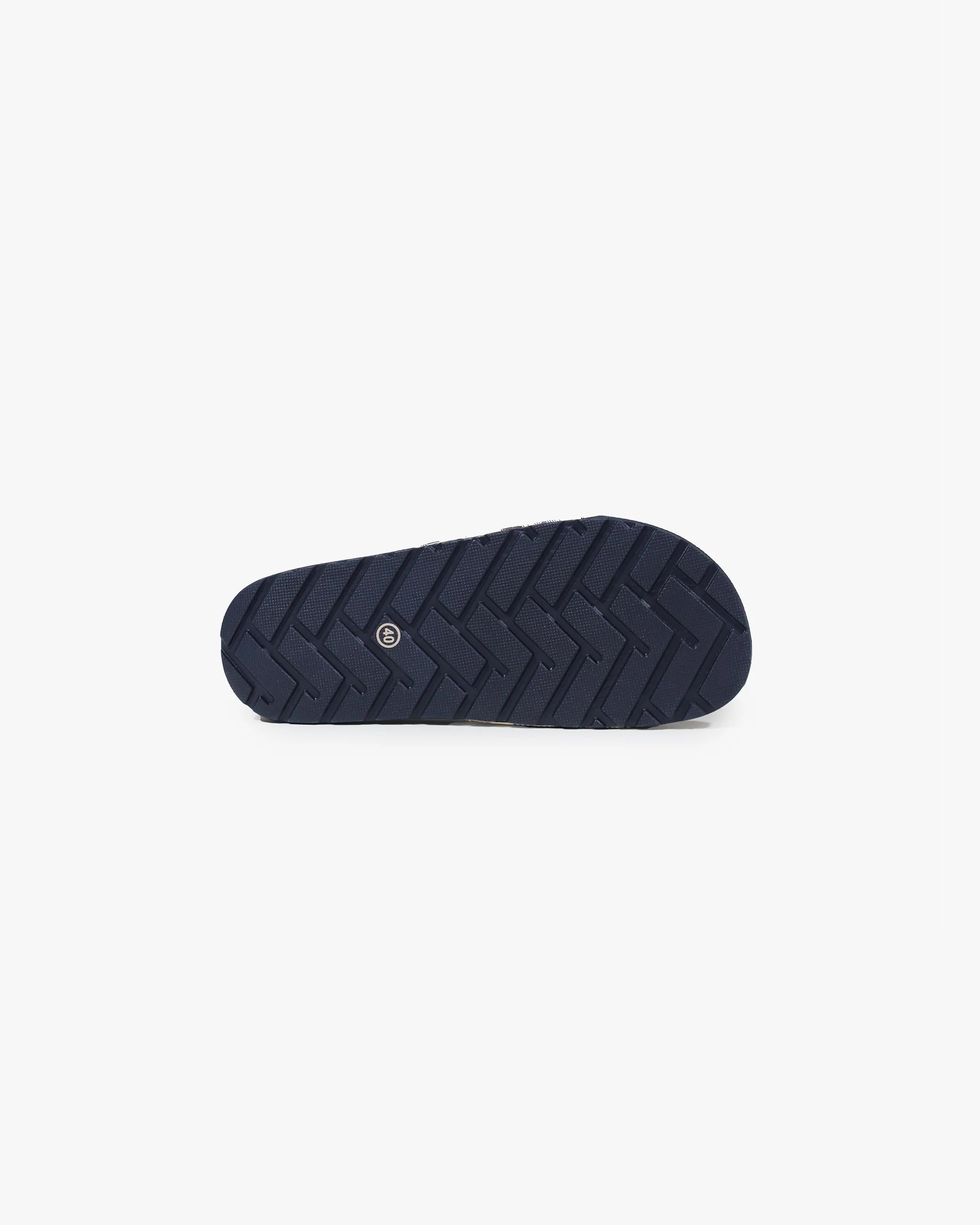 Aquascutum Beach Icon Club Check Slides Navy