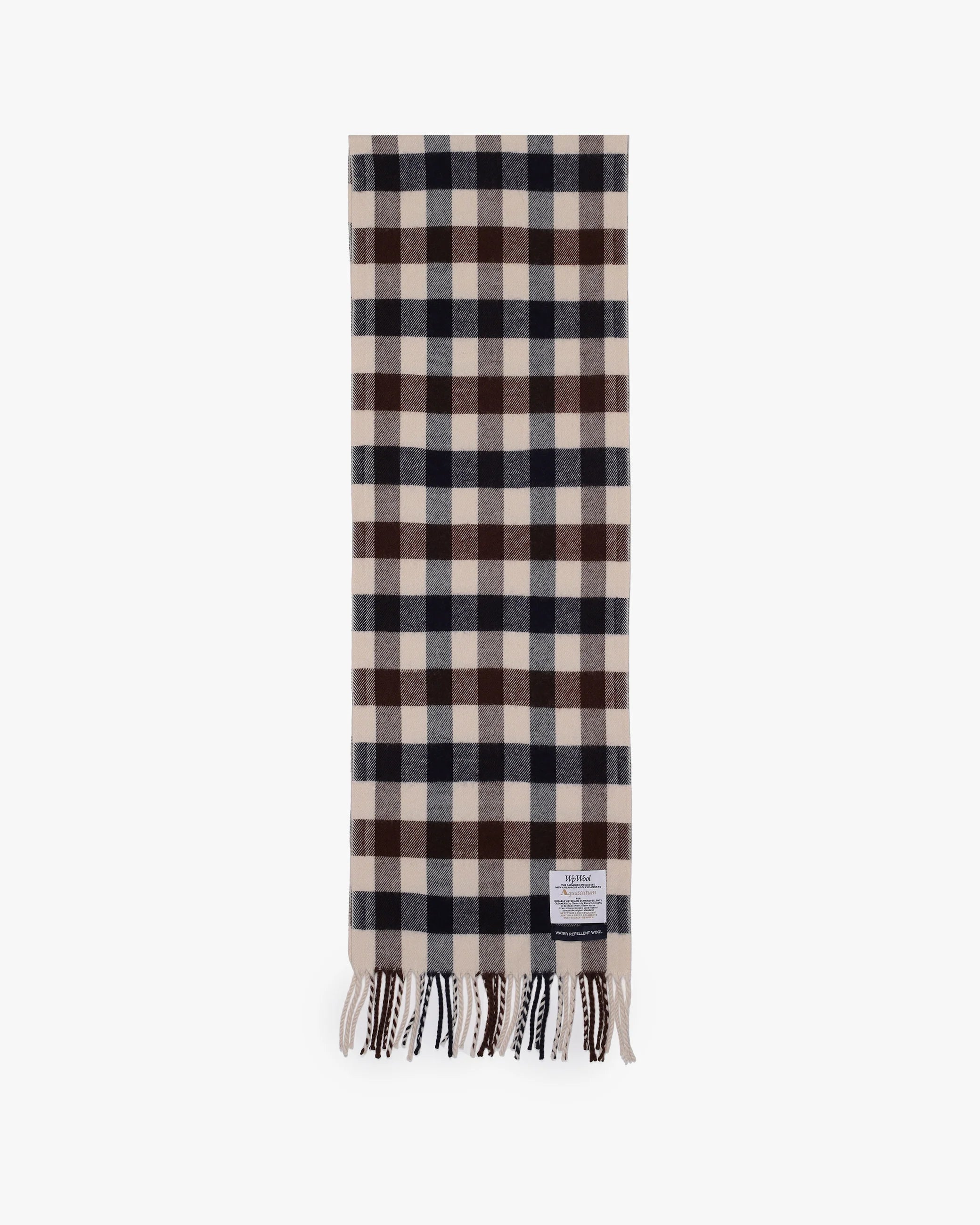 Aquascutum Active Water Repellent Merino Wool Macro Check Scarf