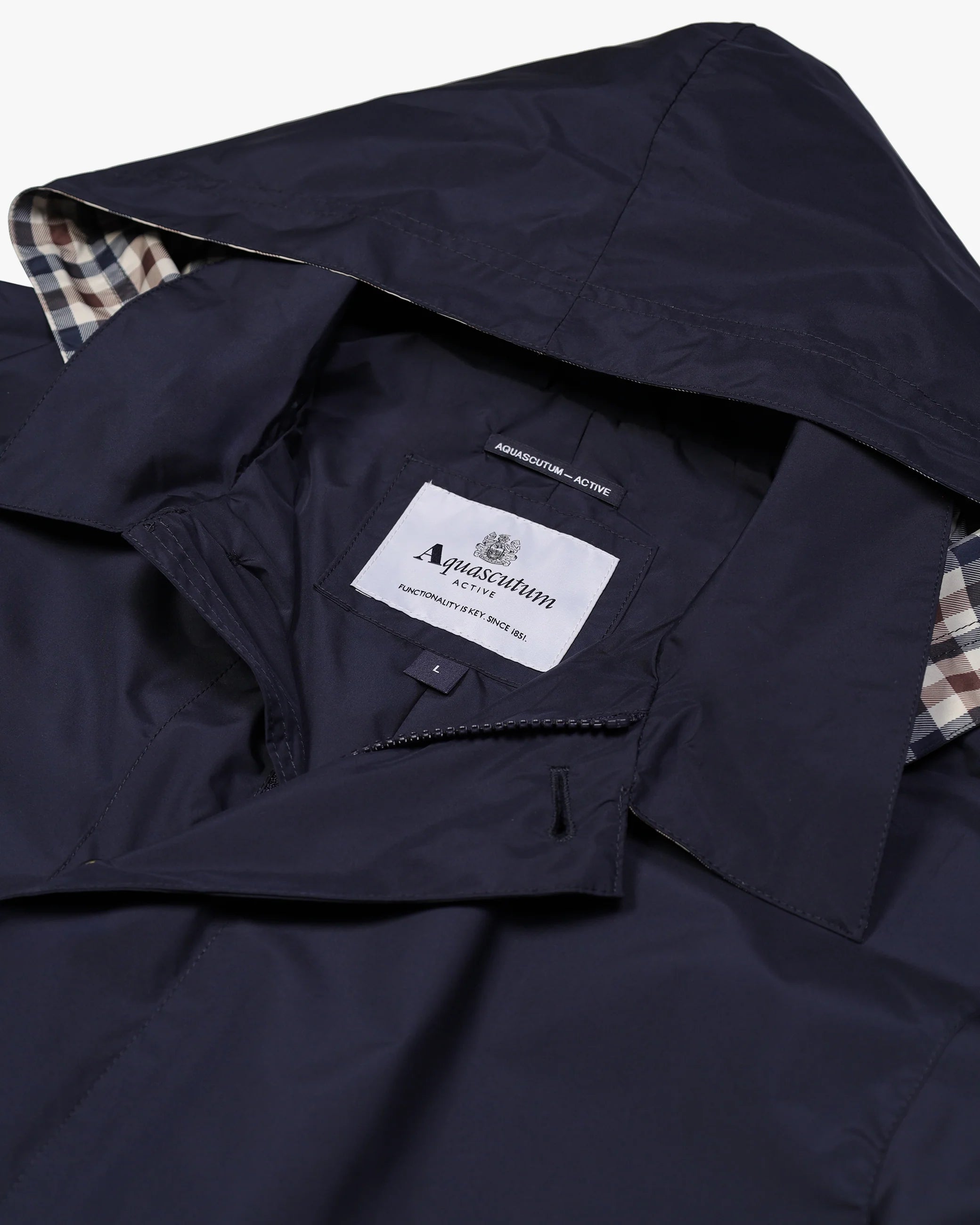Aquascutum RLG Packable Trench Coat Navy