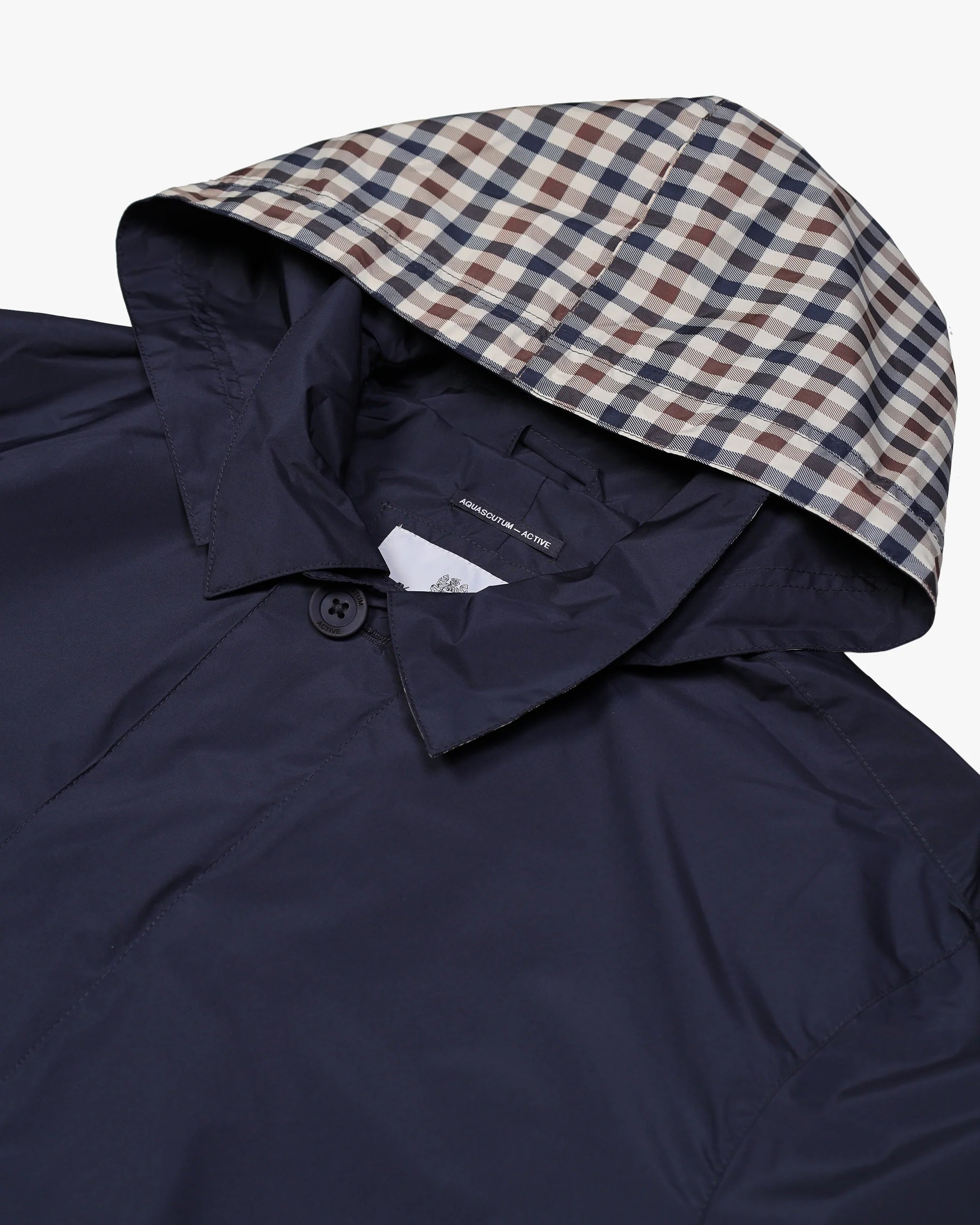 Aquascutum RLG Packable Trench Coat Navy