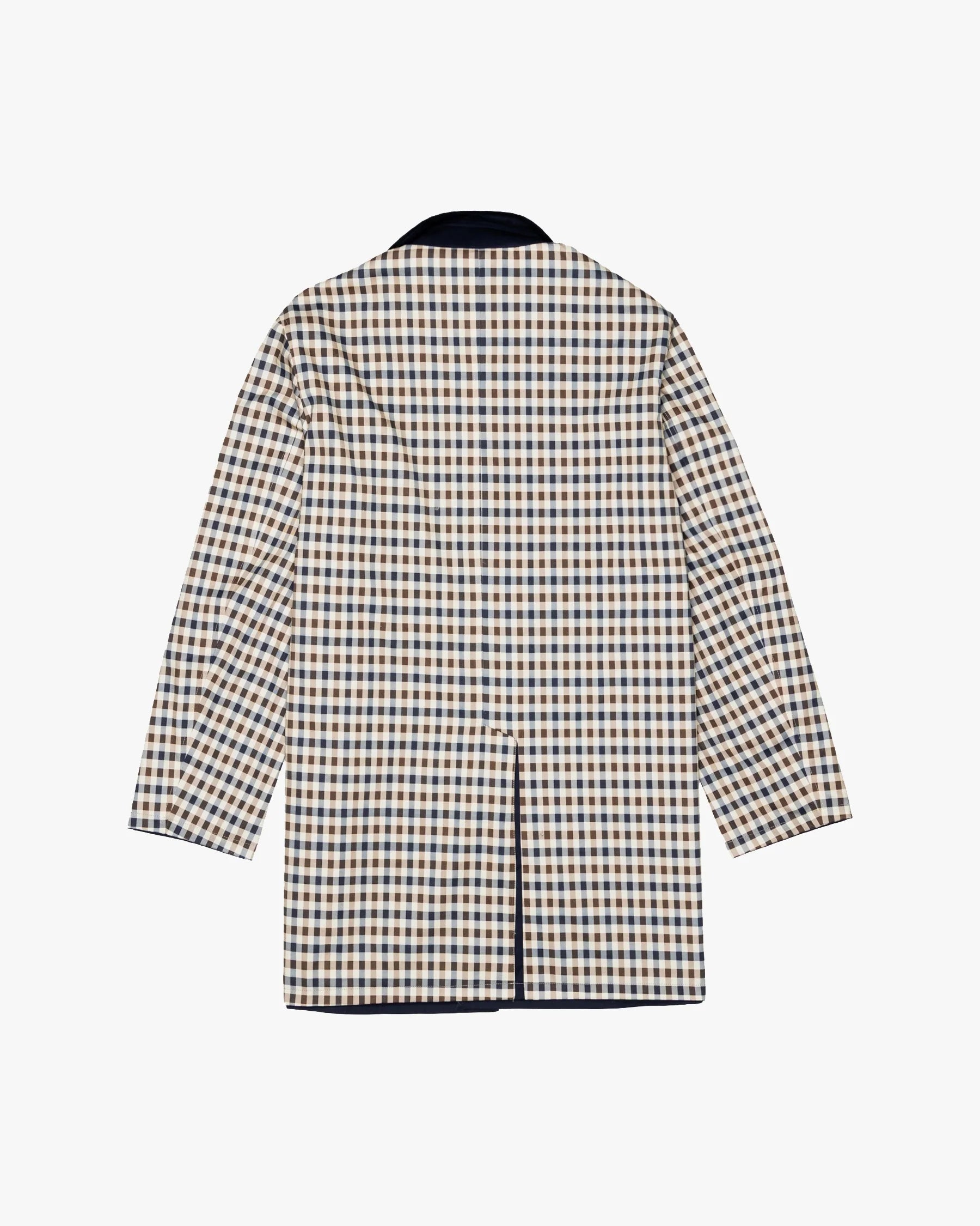 Aquascutum Archival Reversible Trench Coat Navy