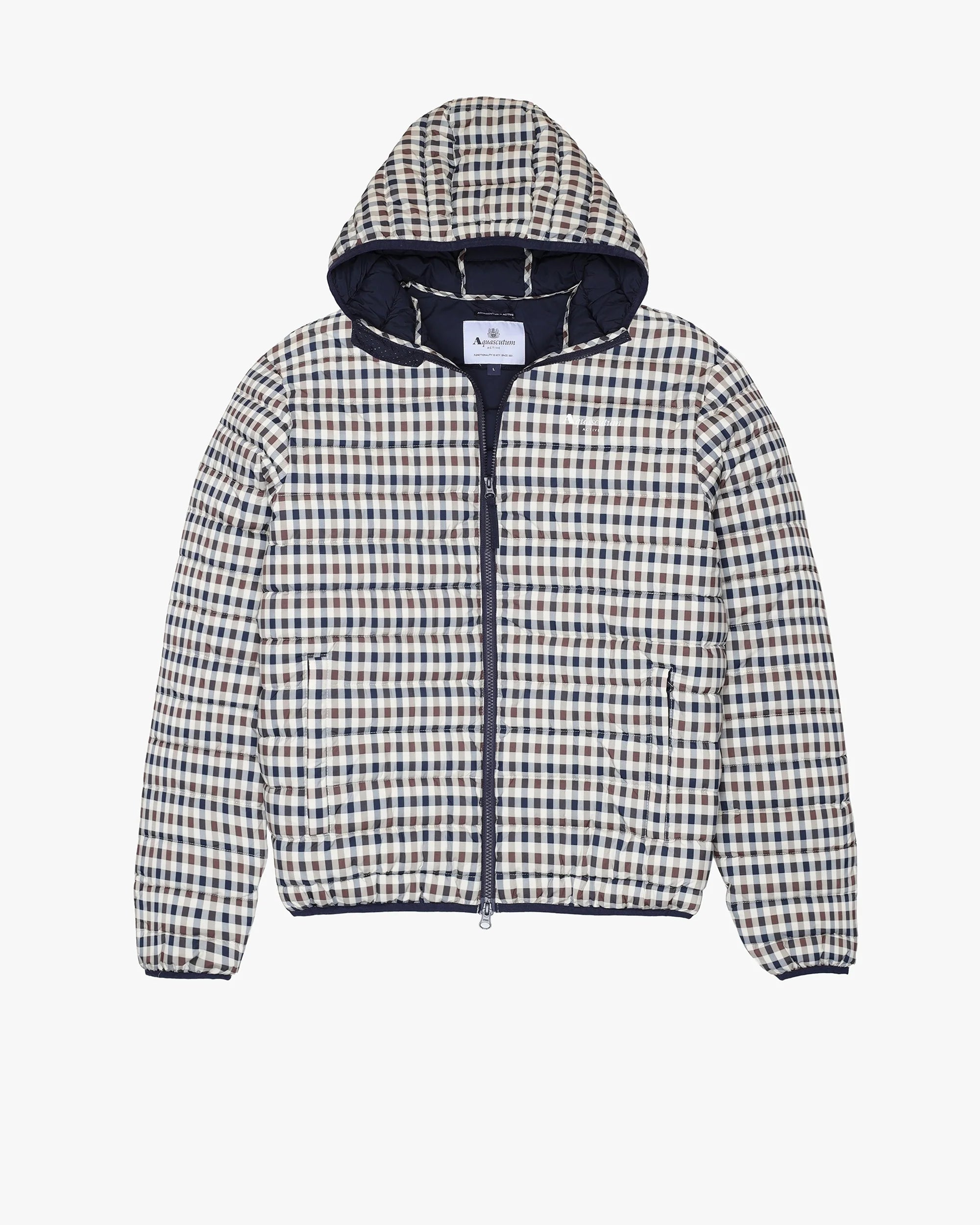 Aquascutum Active Padded Iconic Checked Jacket