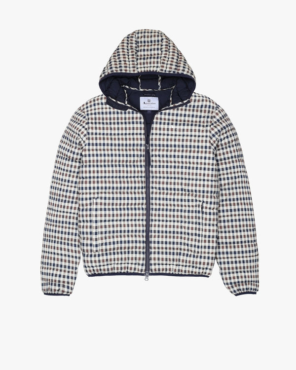 Aquascutum Active Padded Iconic Checked Jacket