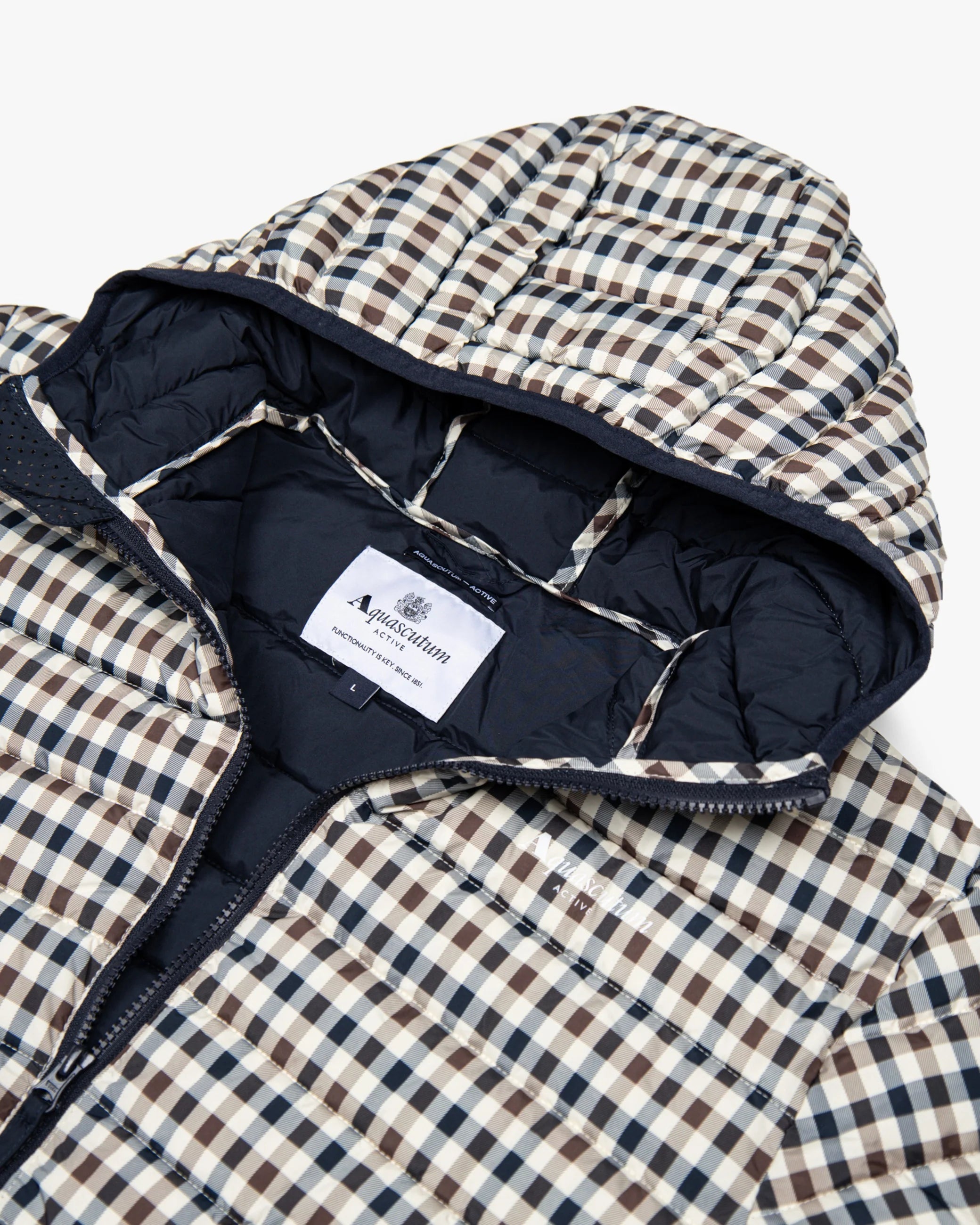 Aquascutum Active Padded Iconic Checked Jacket