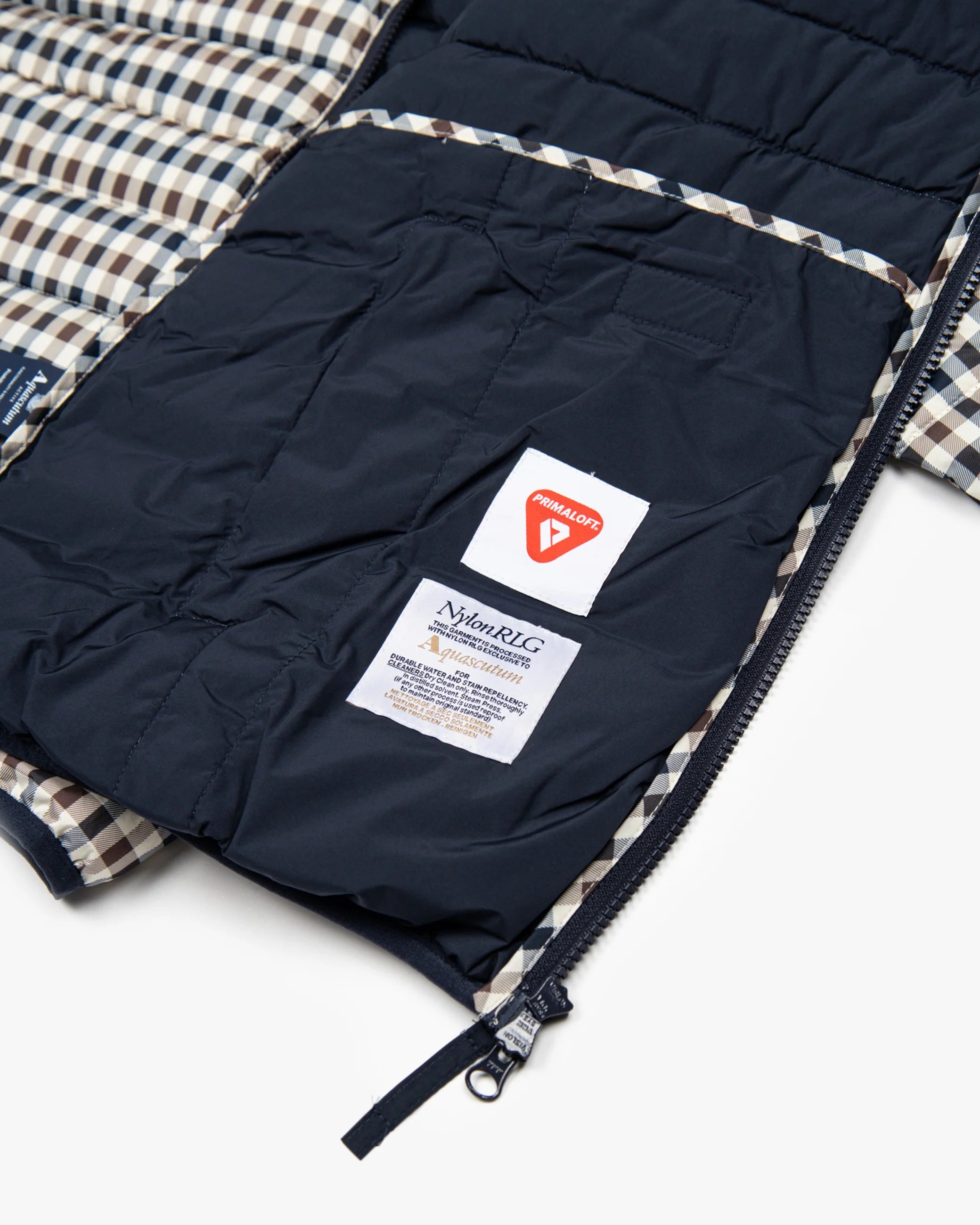 Aquascutum Active Padded Iconic Checked Jacket