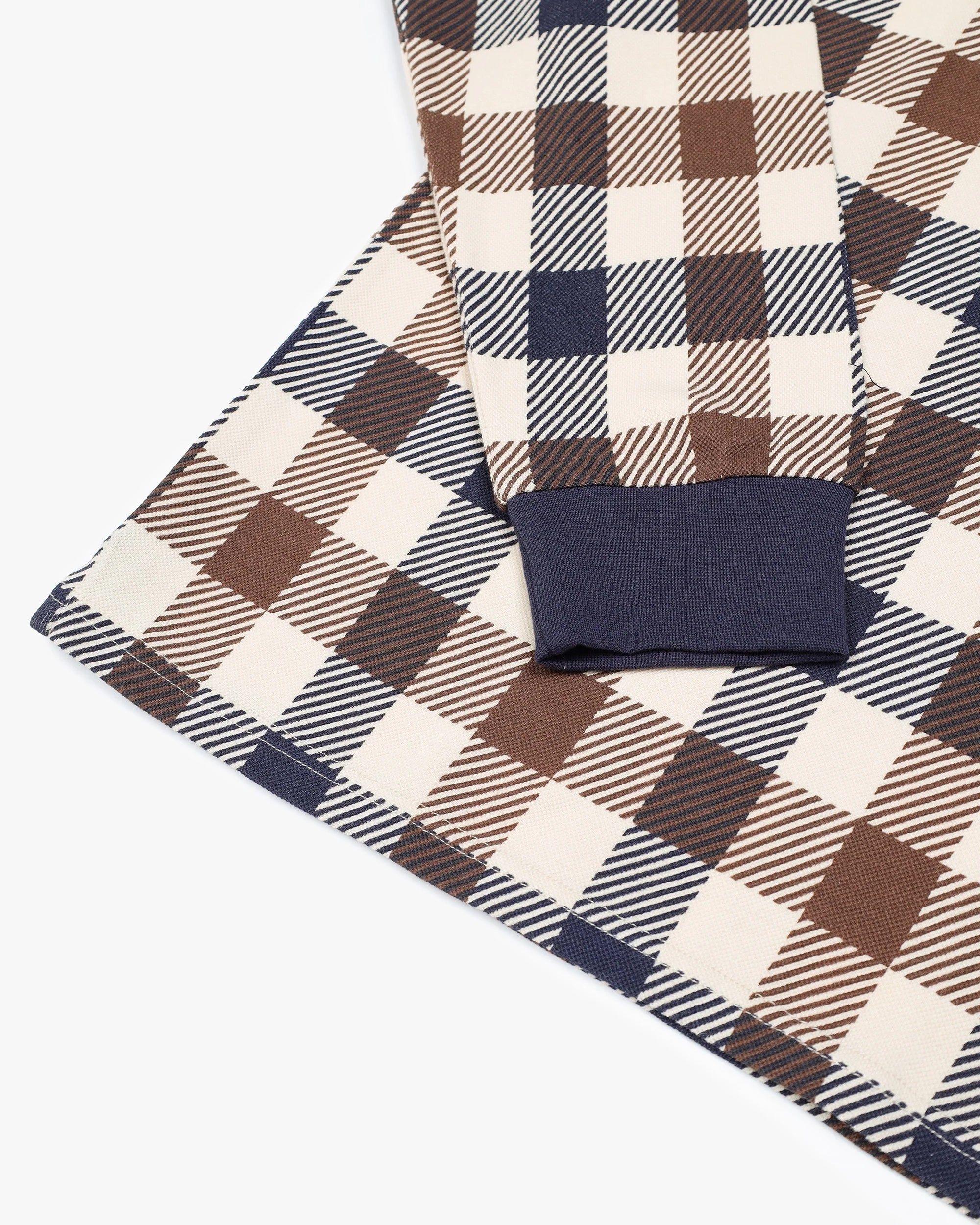 Aquascutum Macro Check L/S Polo