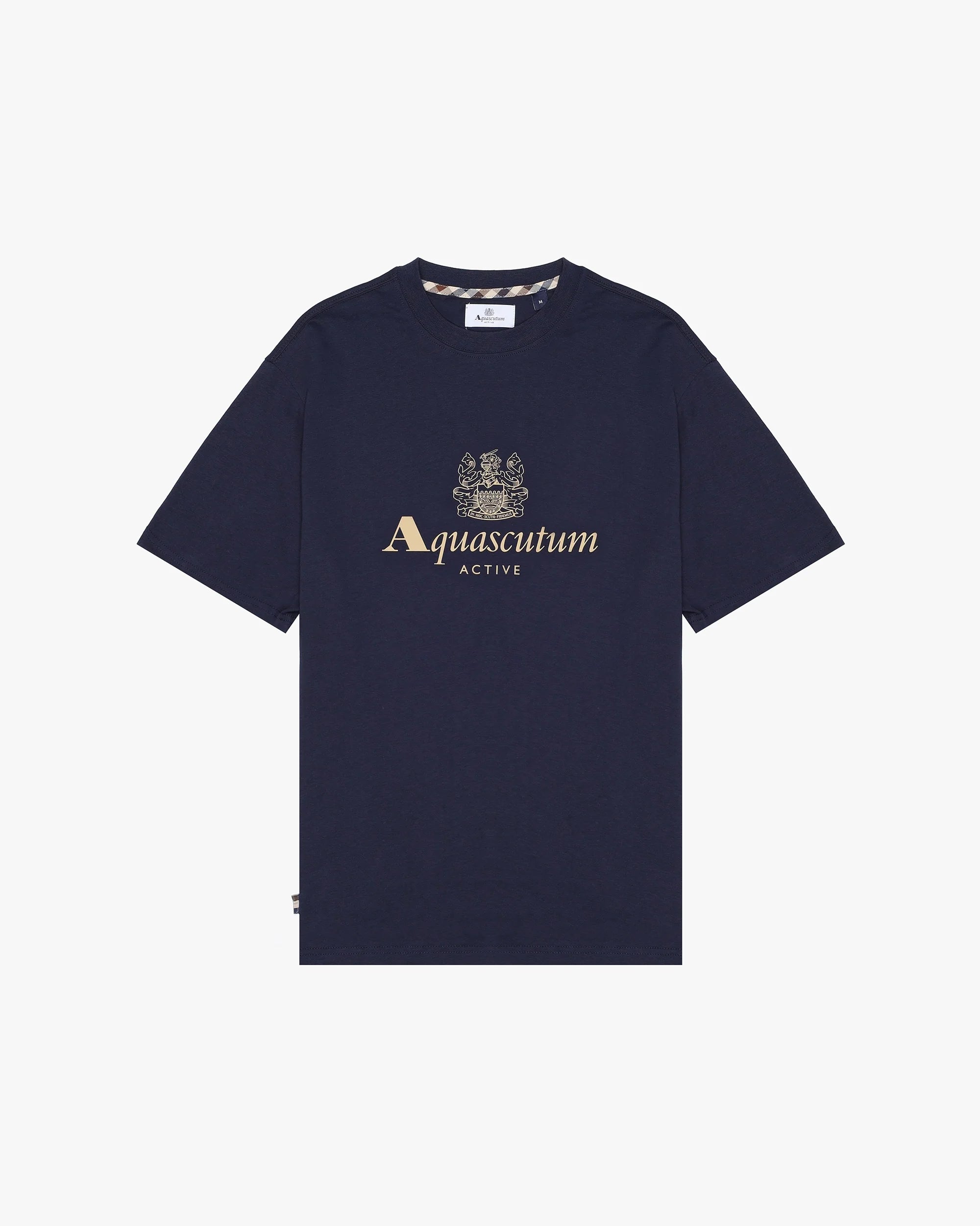 Aquascutum Active Big Logo T-Shirt Navy