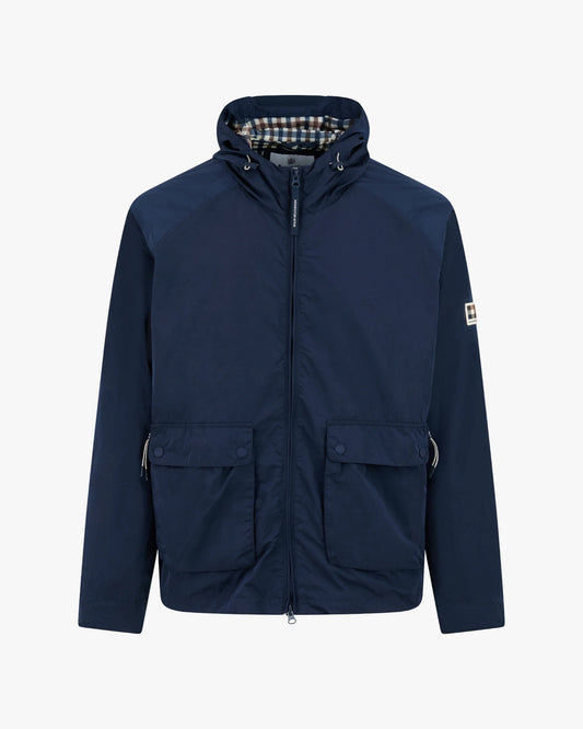 Aquascutum Lamina Hooded Jacket Navy
