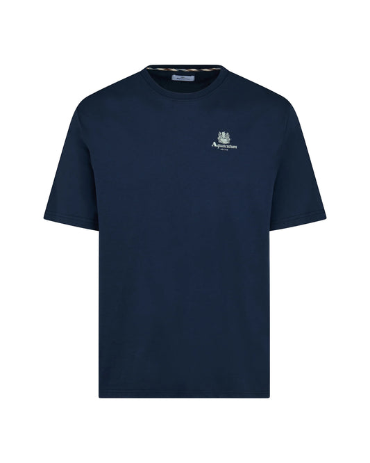 Aquascutum Small Logo T-shirt Navy