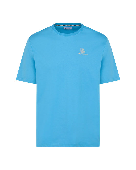 Aquascutum Small Logo T-shirt Avio Blue