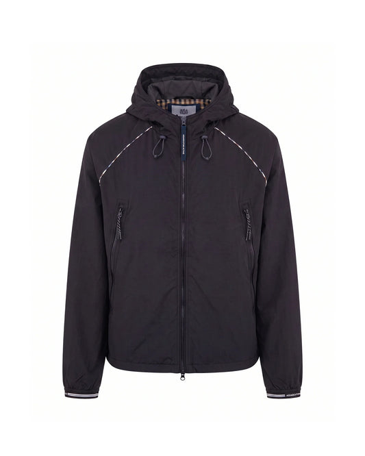 Aquascutum Crimp Hooded Jacket Black