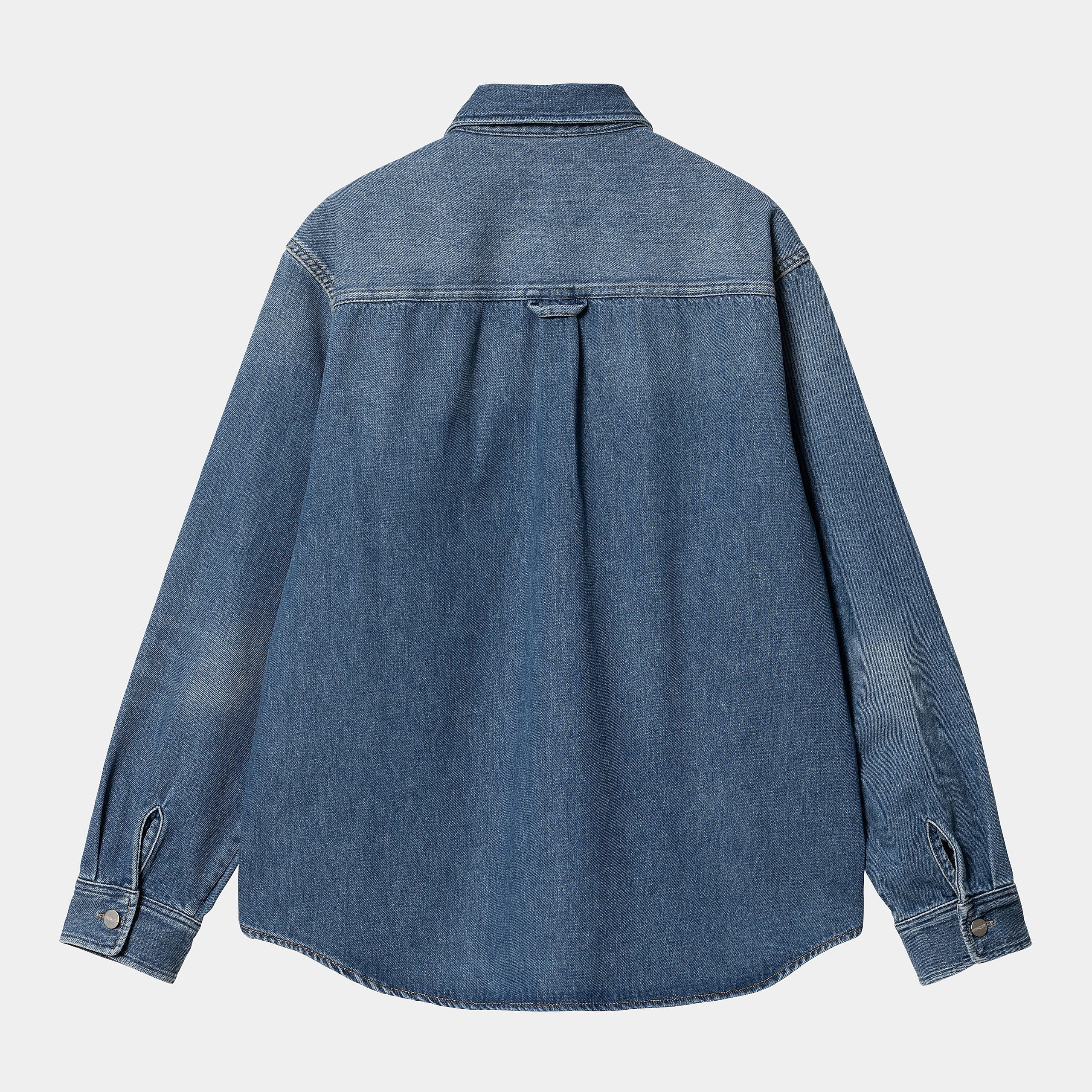 Carhartt WIP Harvey Denim Shirt Jac Blue Dark Used Wash