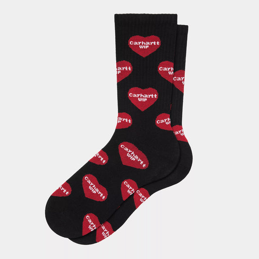 Carhartt WIP Heart Logo Socks Black