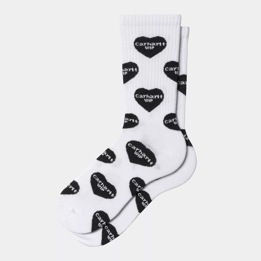 Carhartt WIP Heart Logo Socks White