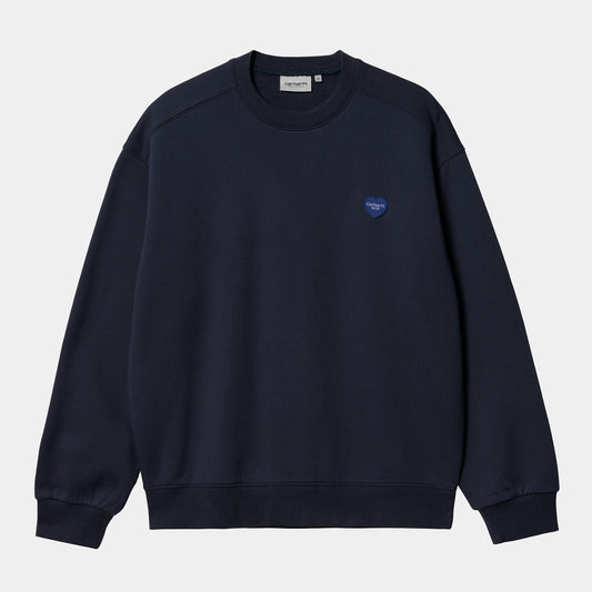 Carhartt WIP Heart Patch Sweat Blue