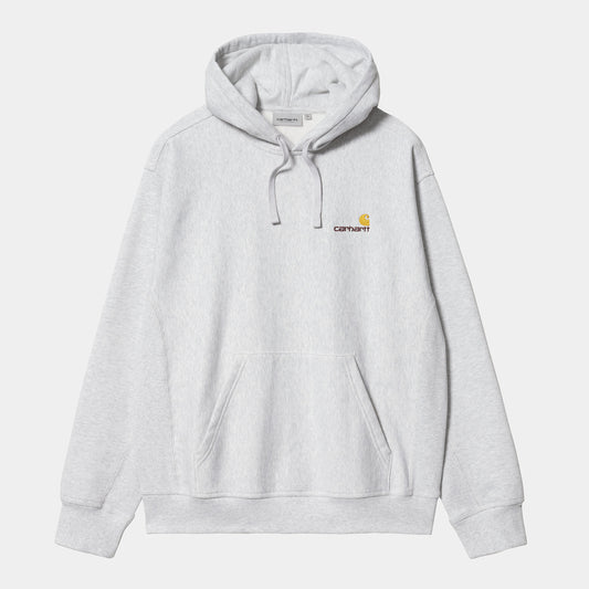 Carhartt WIP Hooded American Script Ash Heather