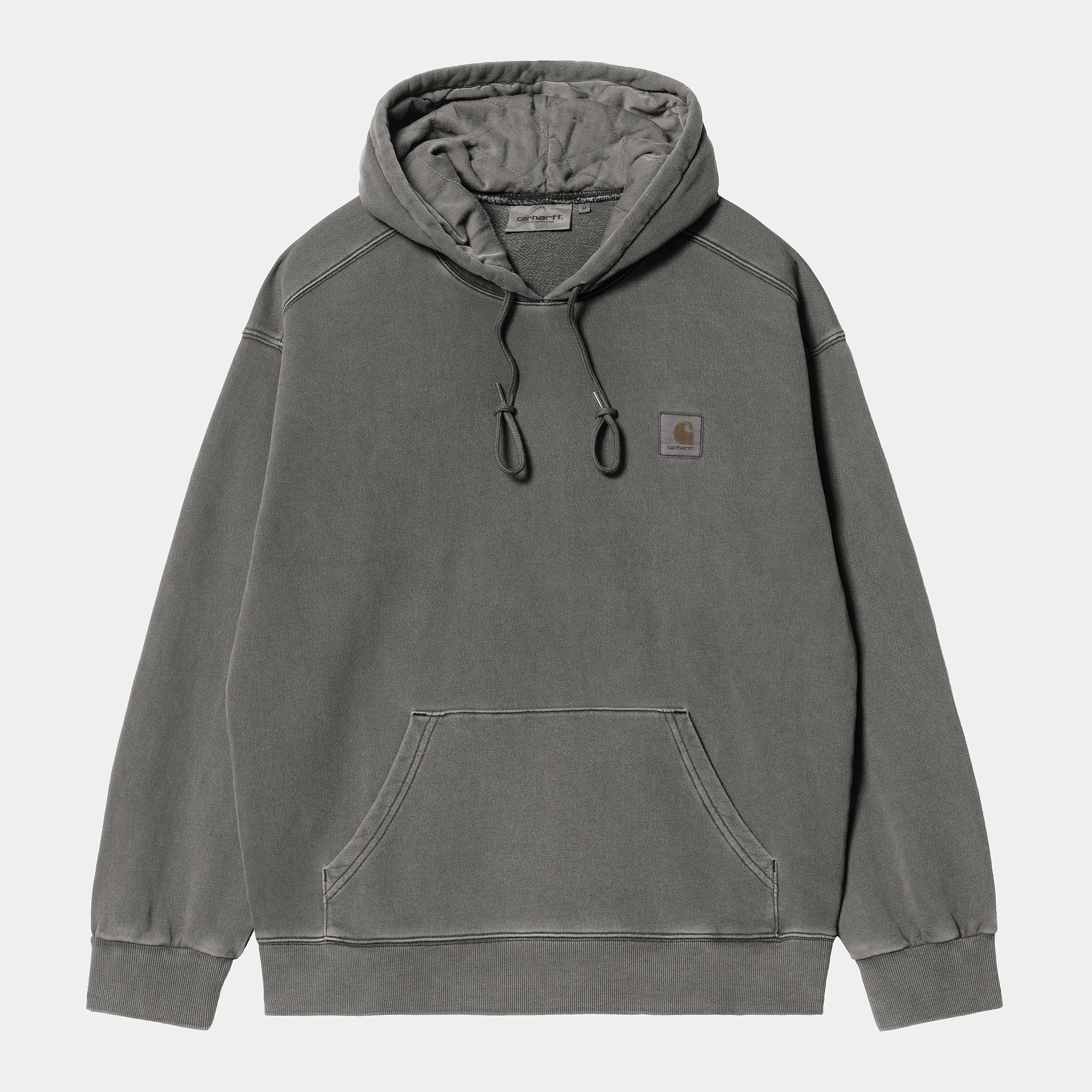 Carhartt WIP Garment Dyed Hooded Vista Sweat Graphite Grey Inocencia
