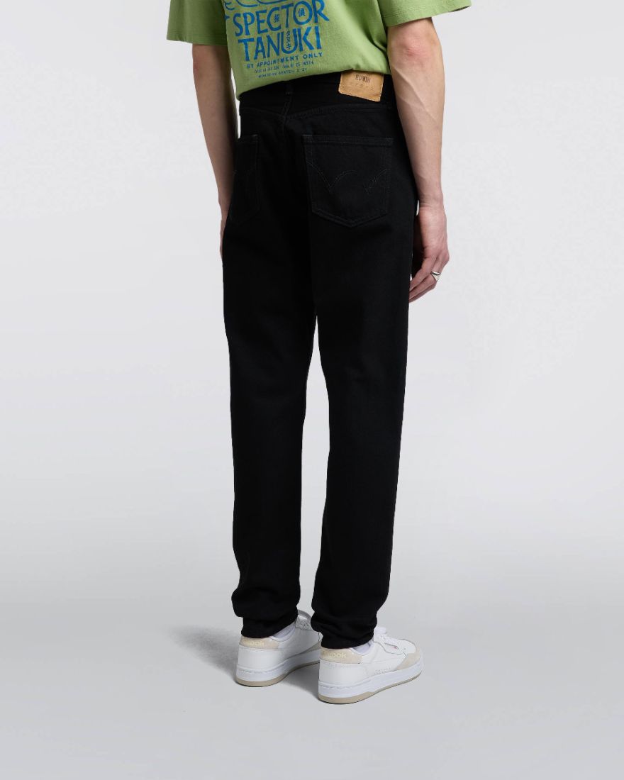 Edwin Regular Tapered 13oz Kaihara Black Unwashed Denim