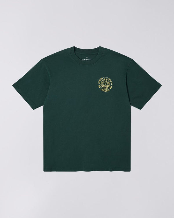 Edwin Music Channel Backprint T-Shirt Green