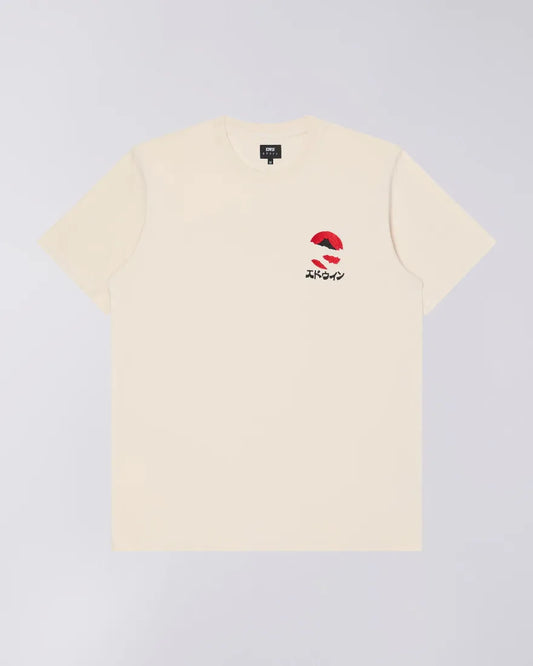 Edwin Kamifuji Chest T-Shirt White Whisper