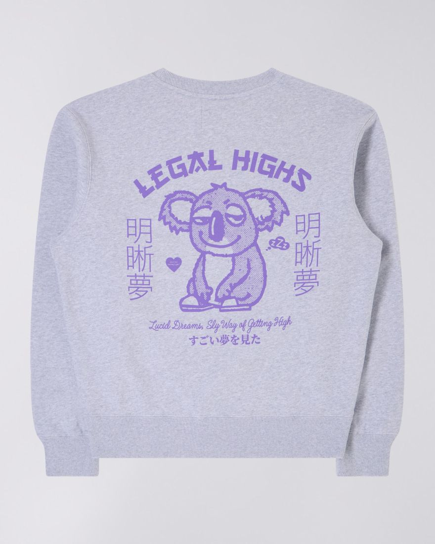 Edwin Legal Highs Sweat Grey Marl
