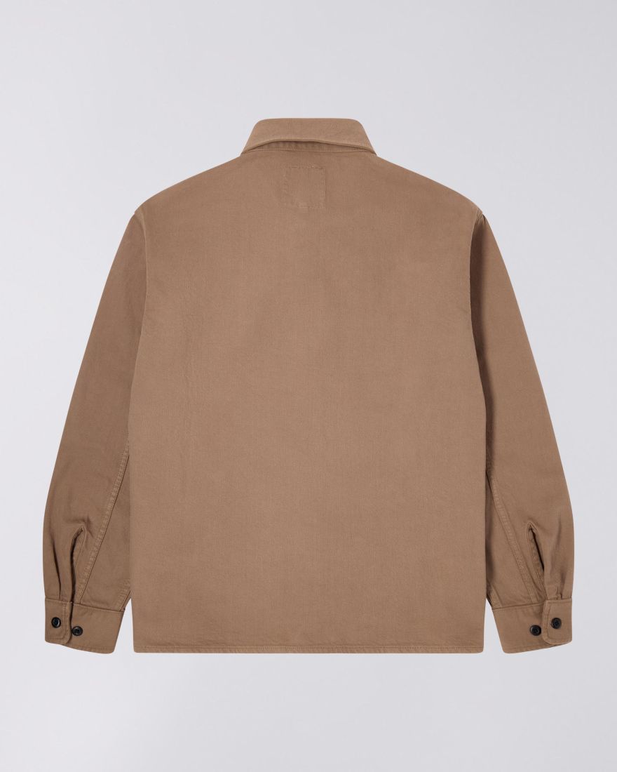 Edwin Sebastian Garment Dyed Denim Overshirt Shitake