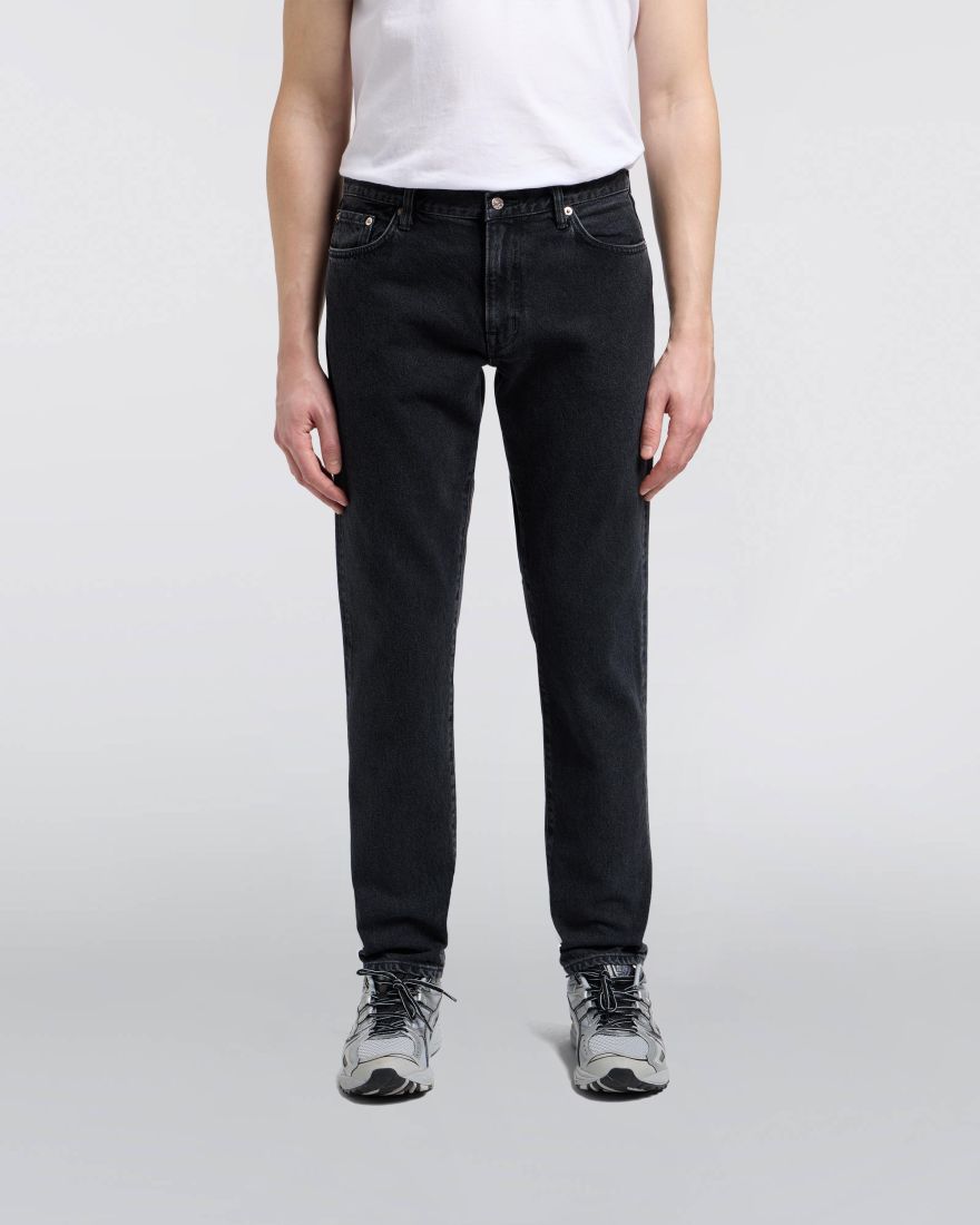 Edwin Regular Tapered Jeans Black Dark Used