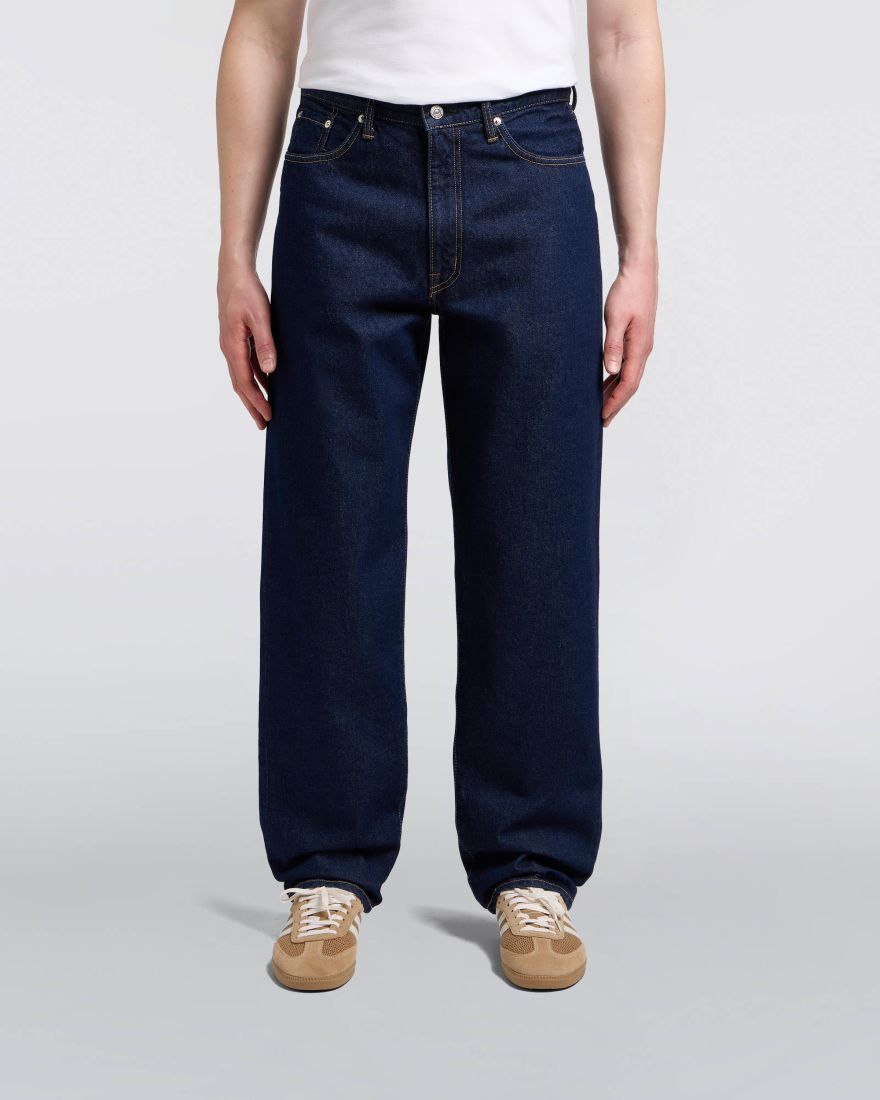 Edwin Loose Jeans Blue Blue Rinsed Wash