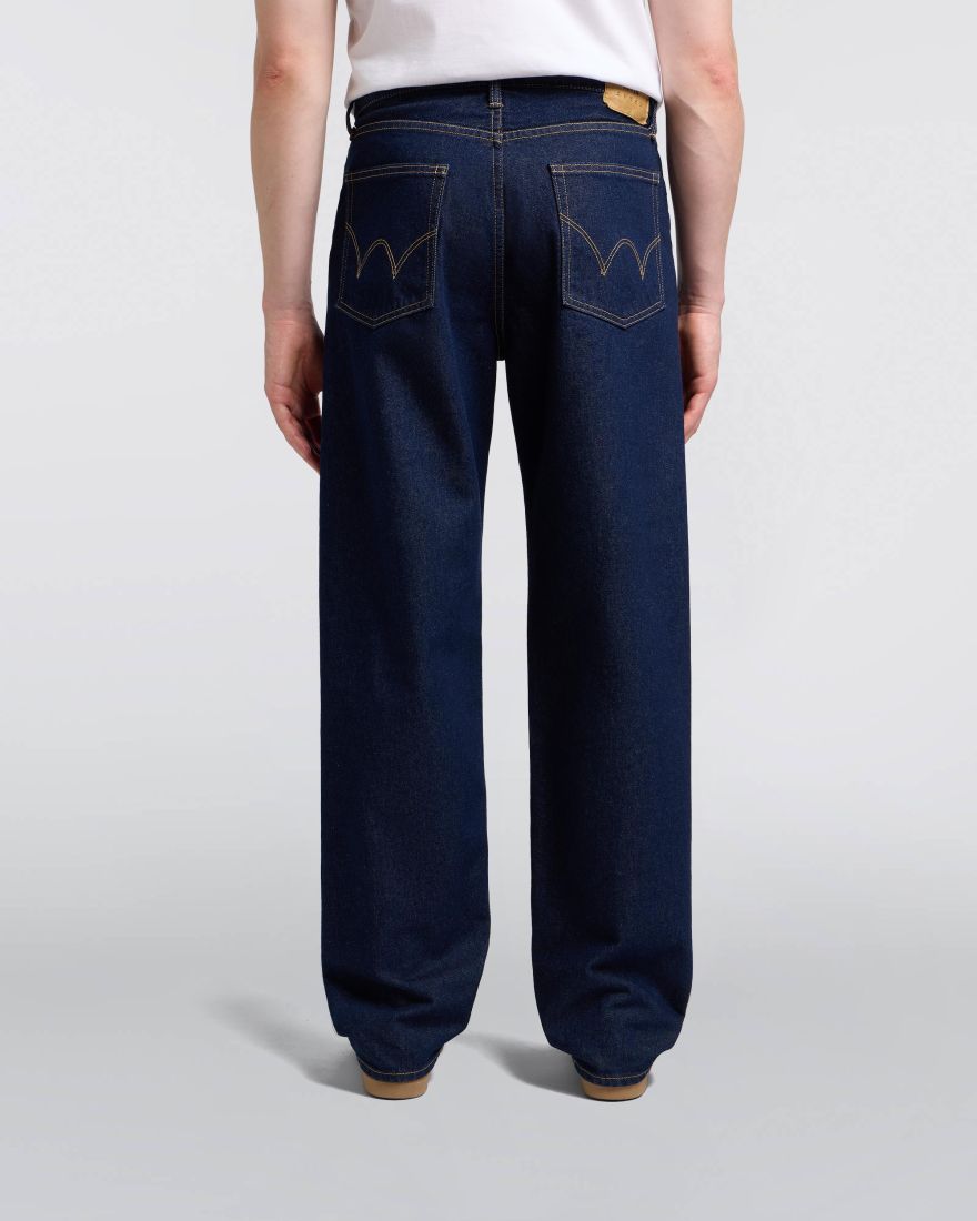 Edwin Loose Jeans Blue Blue Rinsed Wash
