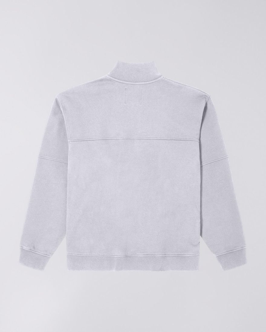 Edwin Koji Half Zip Sweat Grey Marl