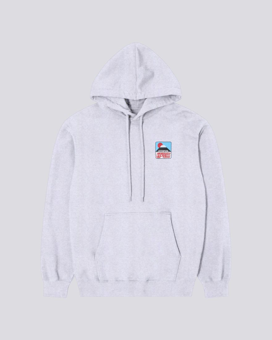 Edwin Sunset on Fuji San Hoodie Grey Marl