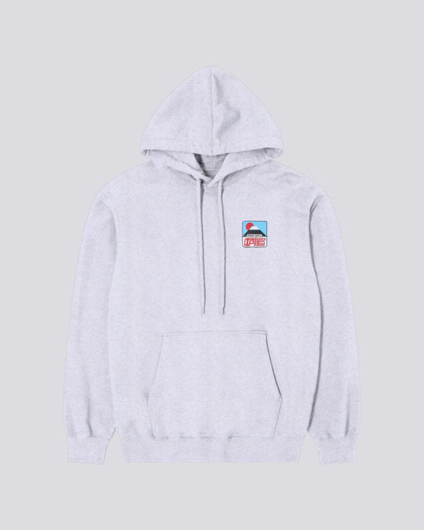 Edwin Sunset on Fuji San Hoodie Grey Marl