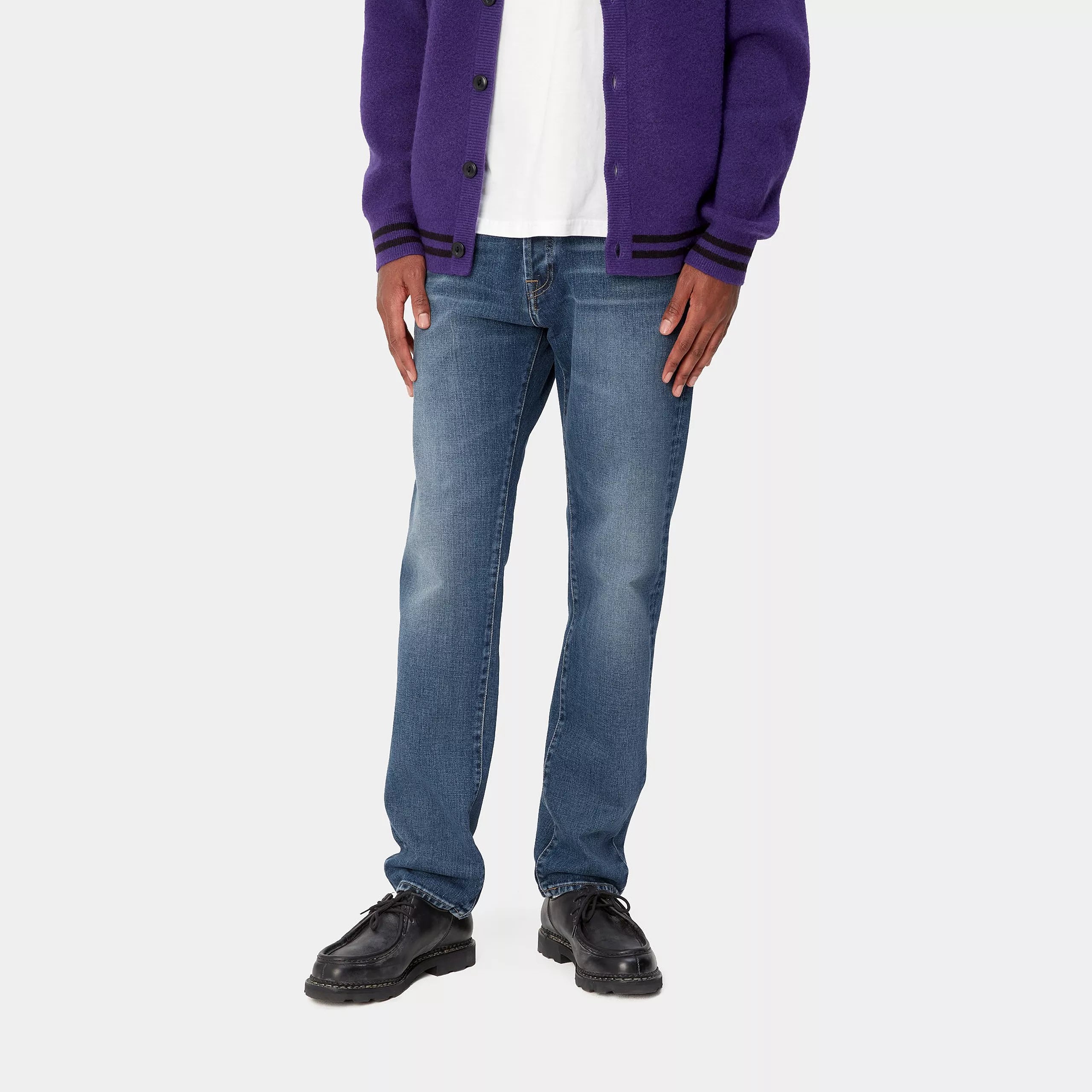 Carhartt WIP Klondike Pant Blue Dark Used Wash