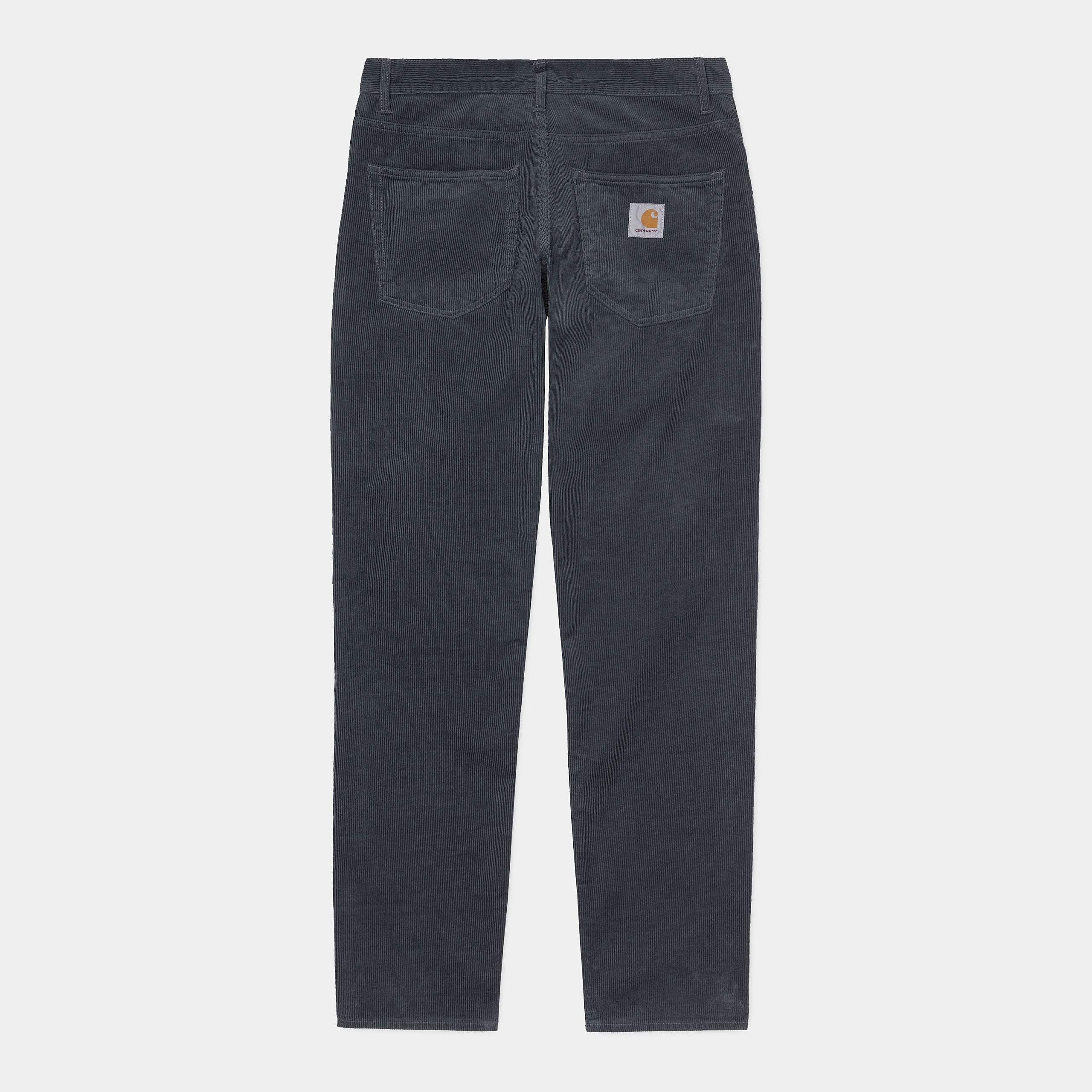 Carhartt WIP Klondike Cord Trousers in Blacksmith Rinsed