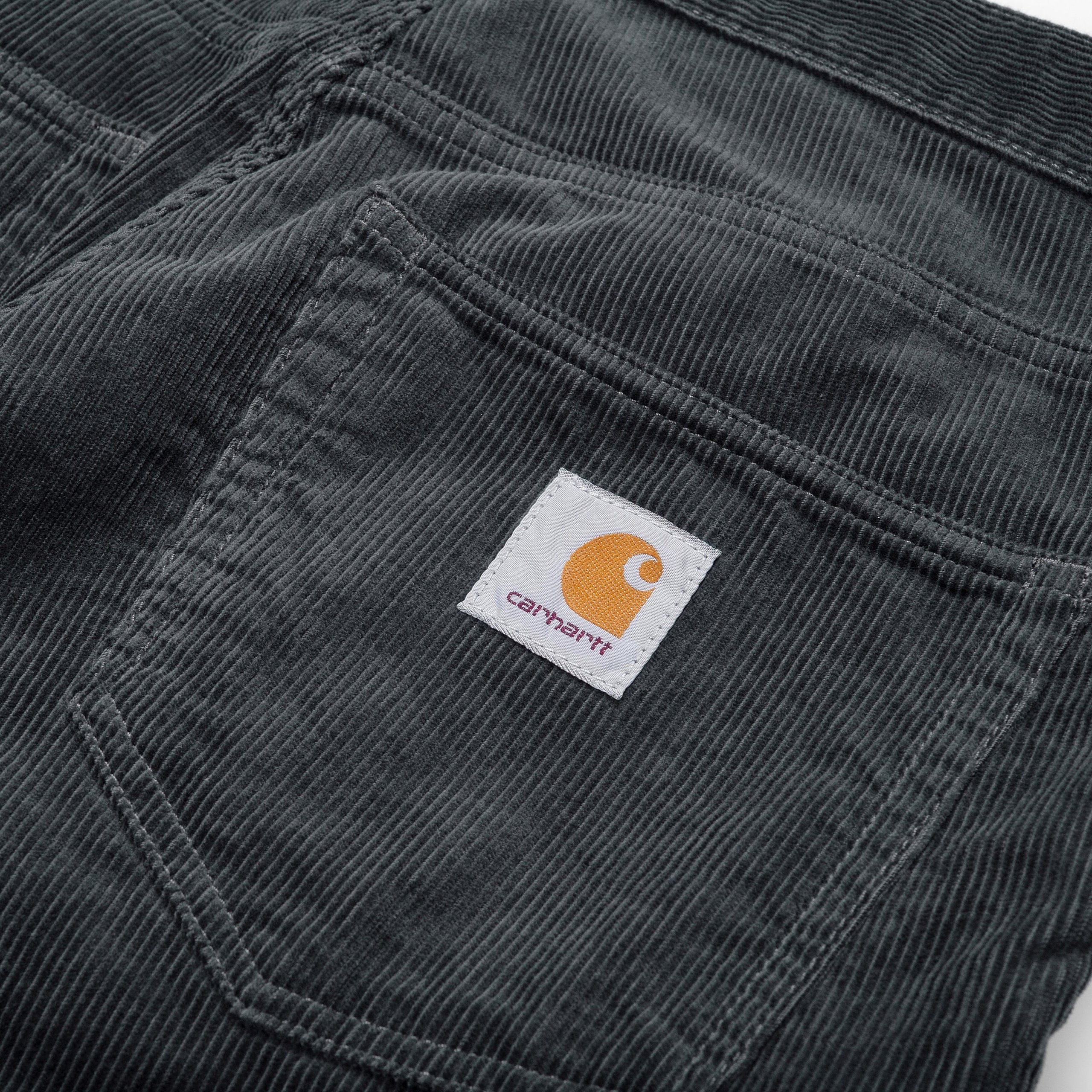 Carhartt WIP Klondike Cord Trousers in Blacksmith Rinsed