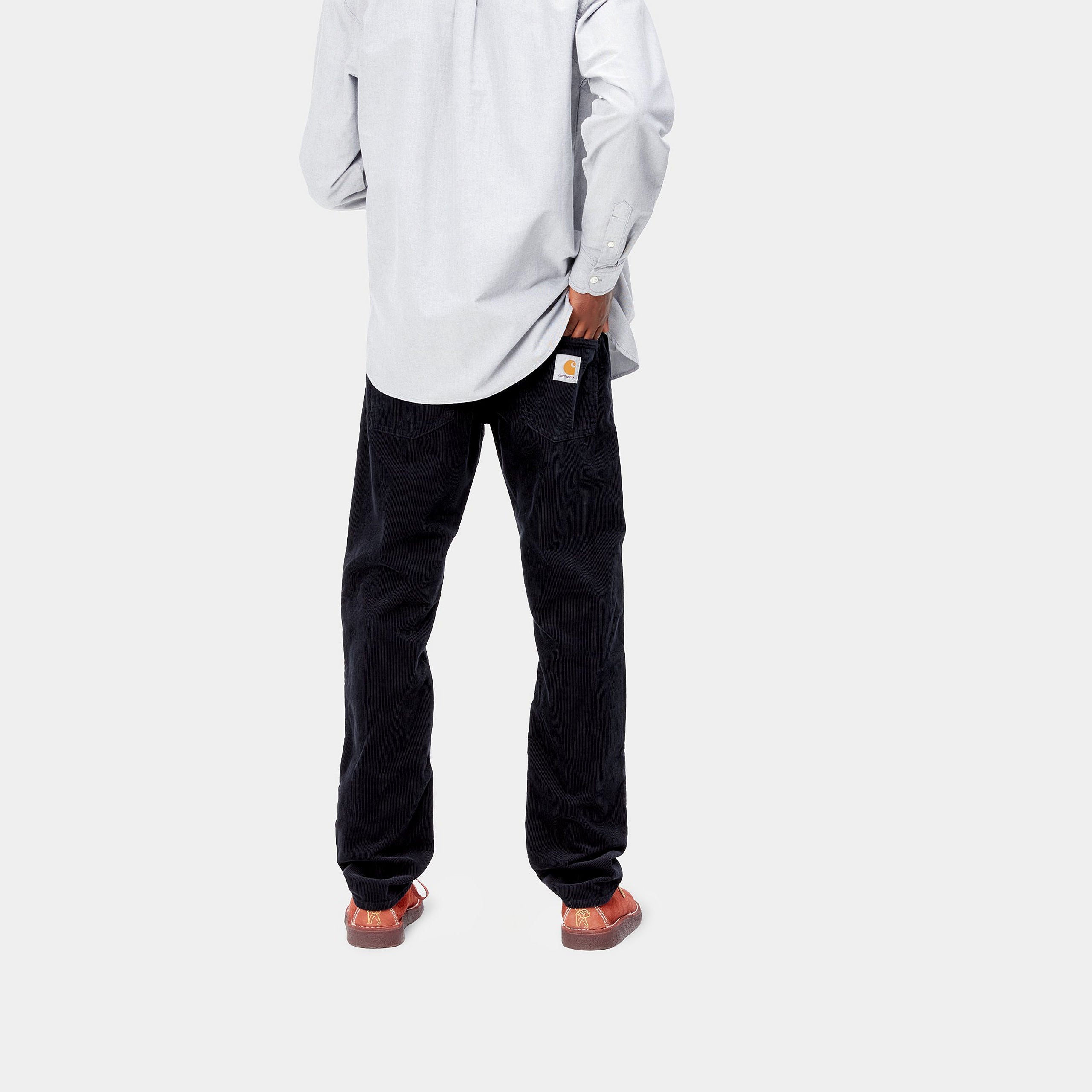 Carhartt WIP Klondike Cord Pant in Dark Navy Rinsed