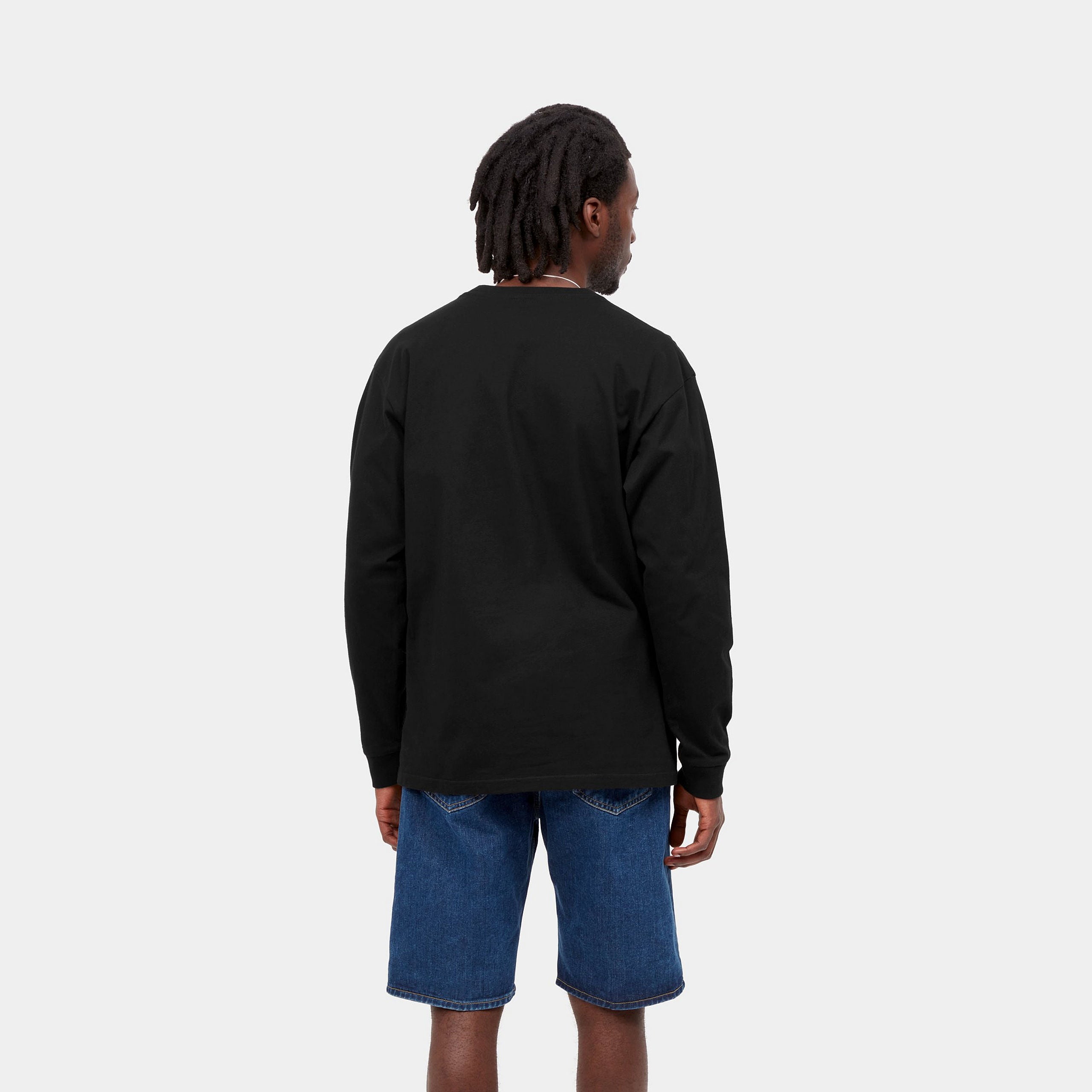 Carhartt WIP Long Sleeved Chase T-shirt in Black