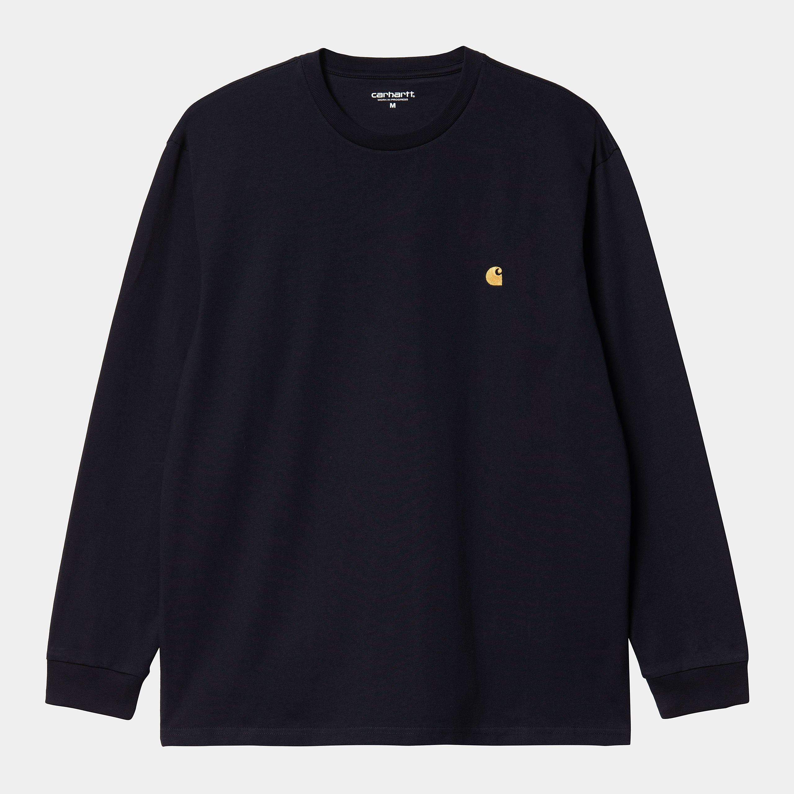 Carhartt WIP L/S Chase T-Shirt Dark Navy/Gold