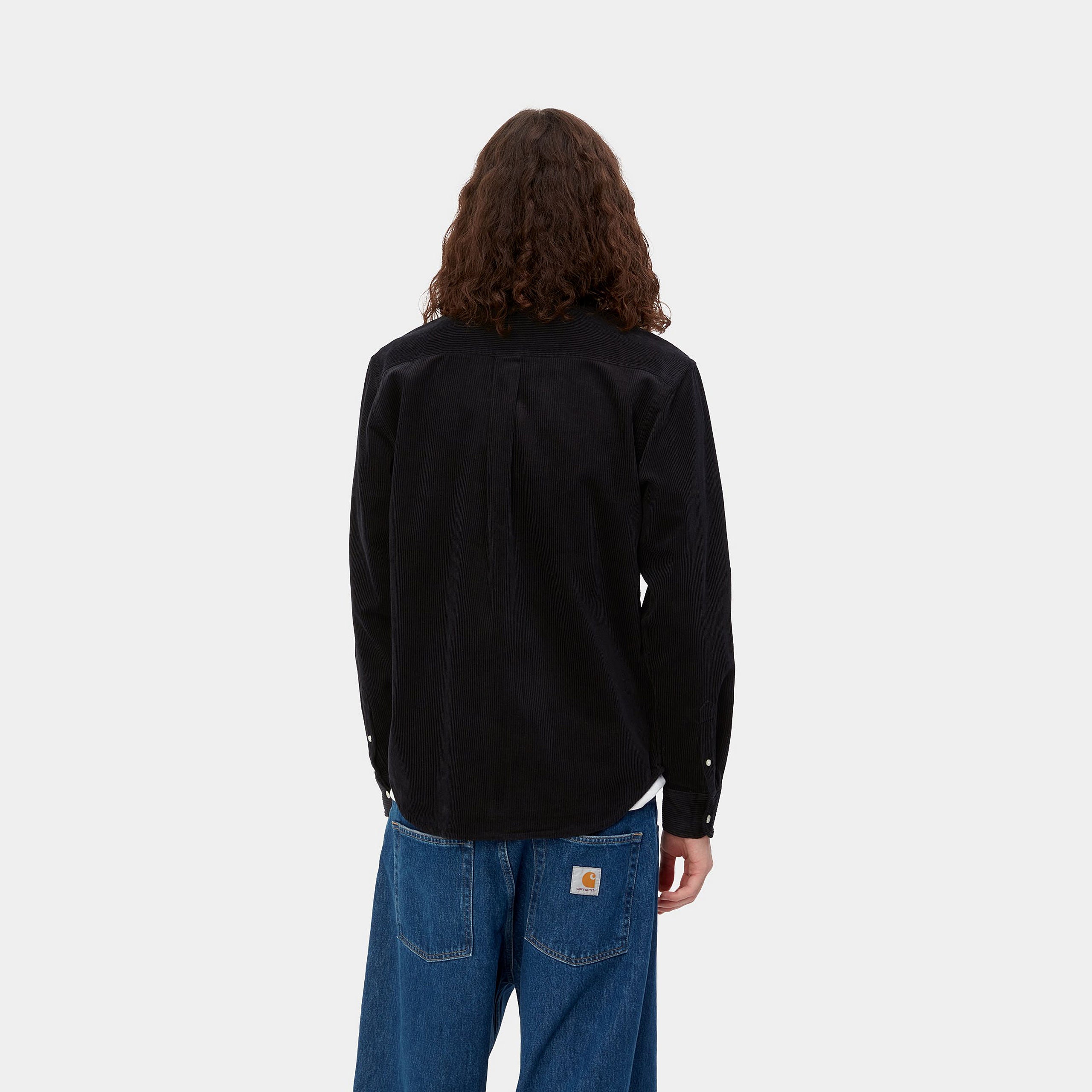 Carhartt WIP L/S Madison Cord Shirt Black/Wax