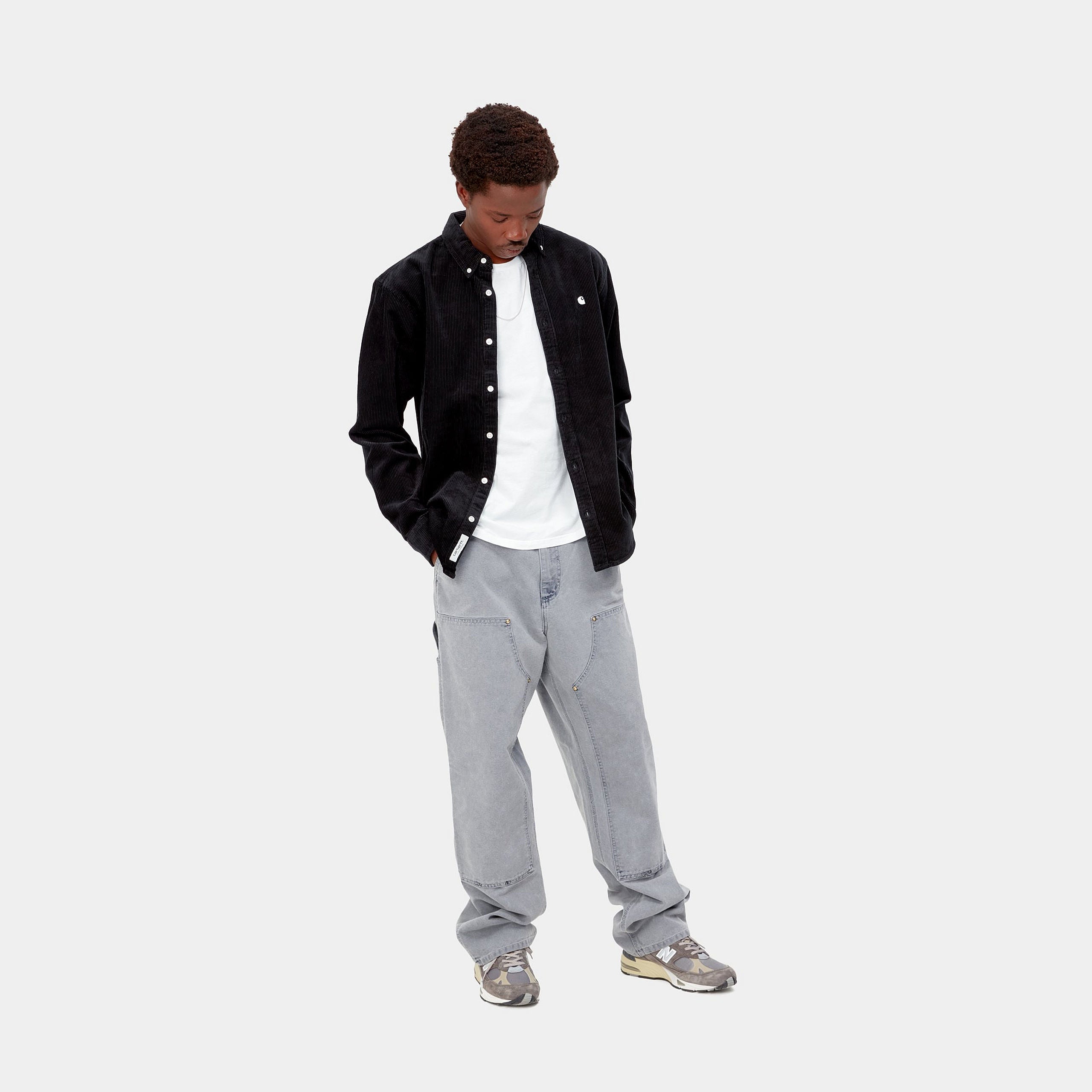 Carhartt WIP L/S Madison Cord Shirt Black/Wax